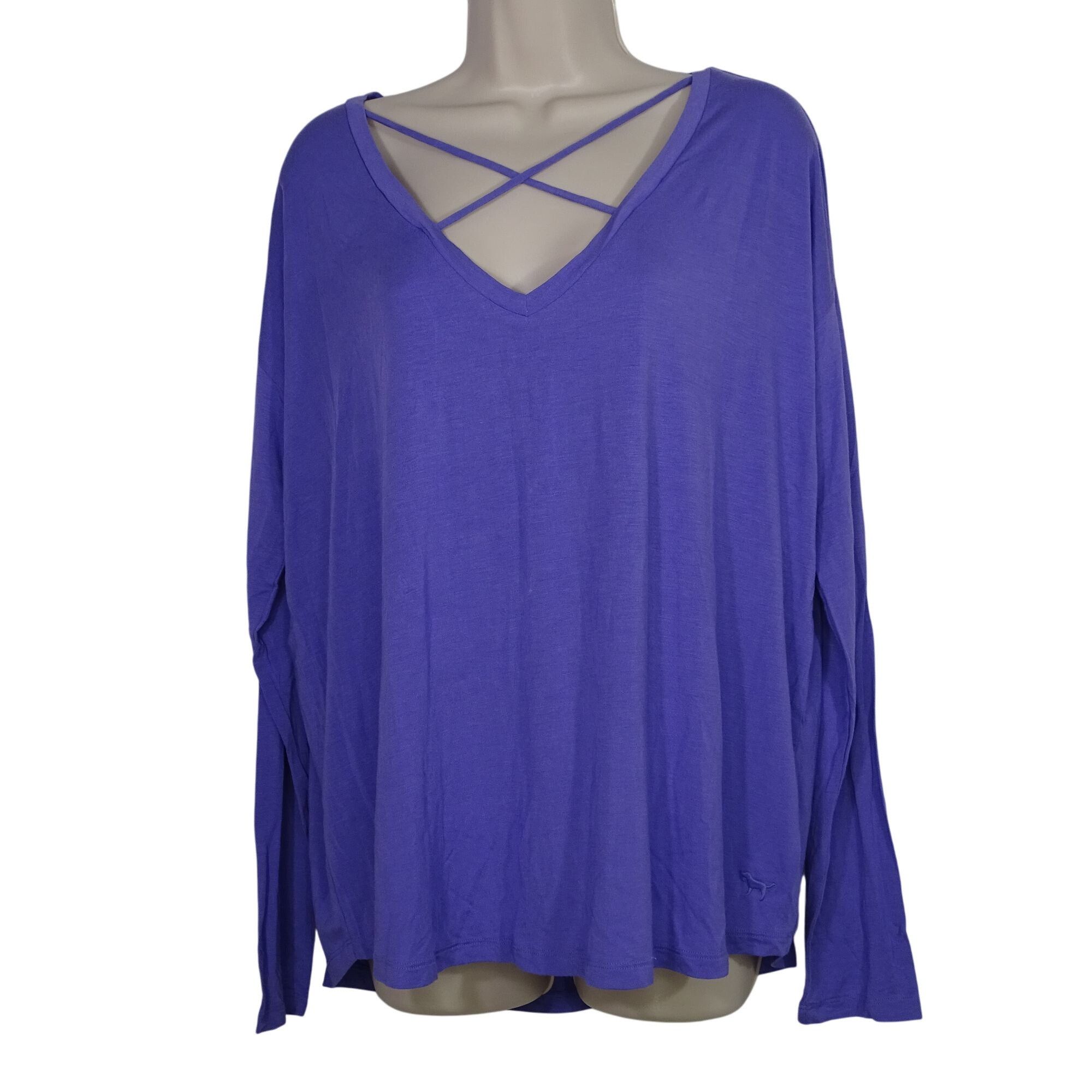 Victoria's Secret Victorias Secret PINK Super Soft Long Sleeve Strappy Size L Size L / US 10 / IT 46 - 1 Thumbnail