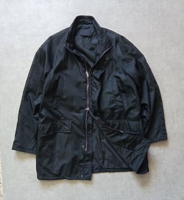 Prada Vintage Prada Milano Long Jacket Nylon OVERSIZED Size US L / EU 52-54 / 3 - 1 Thumbnail