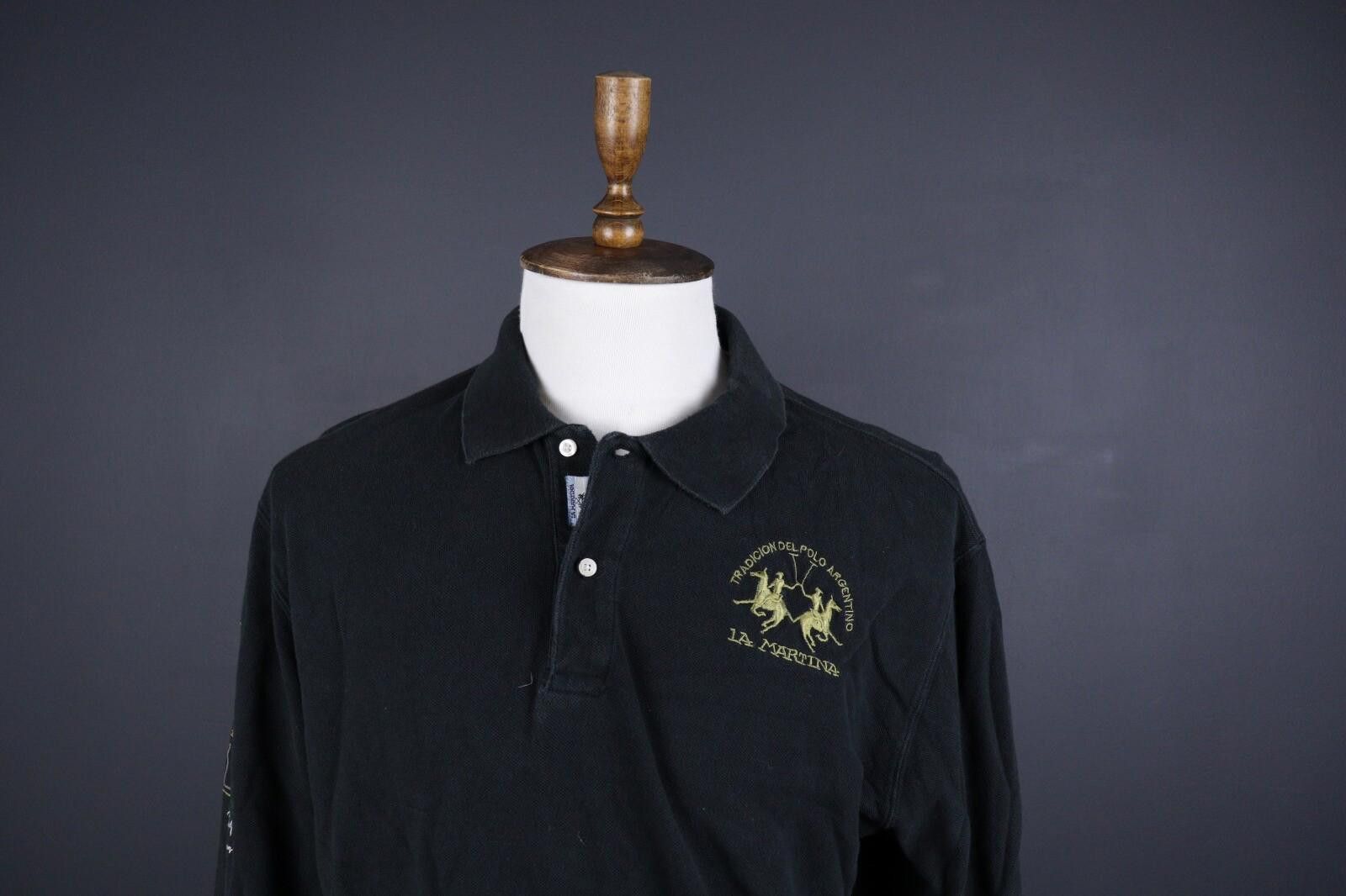 La Martina La Martina Buenos Aires Black #4 Rugby Polo Shirt Size XXL Size US XXL / EU 58 / 5 - 2 Thumbnail