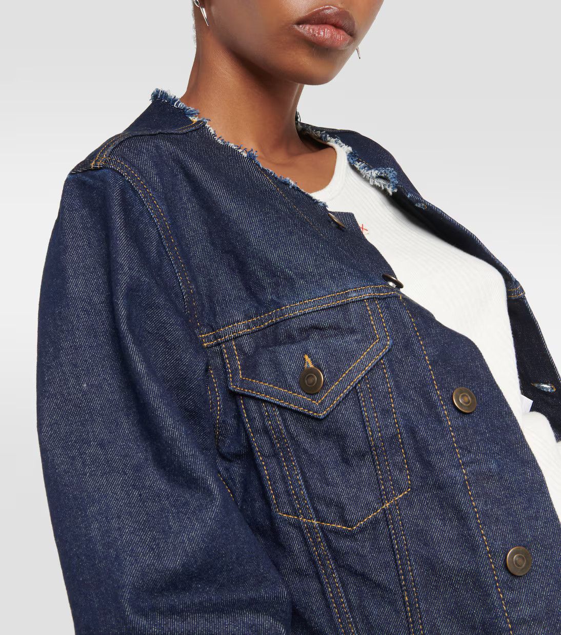 Maison Margiela o1y0625 Denim Jacket in Blue Size L / US 10 / IT 46 - 2 Thumbnail
