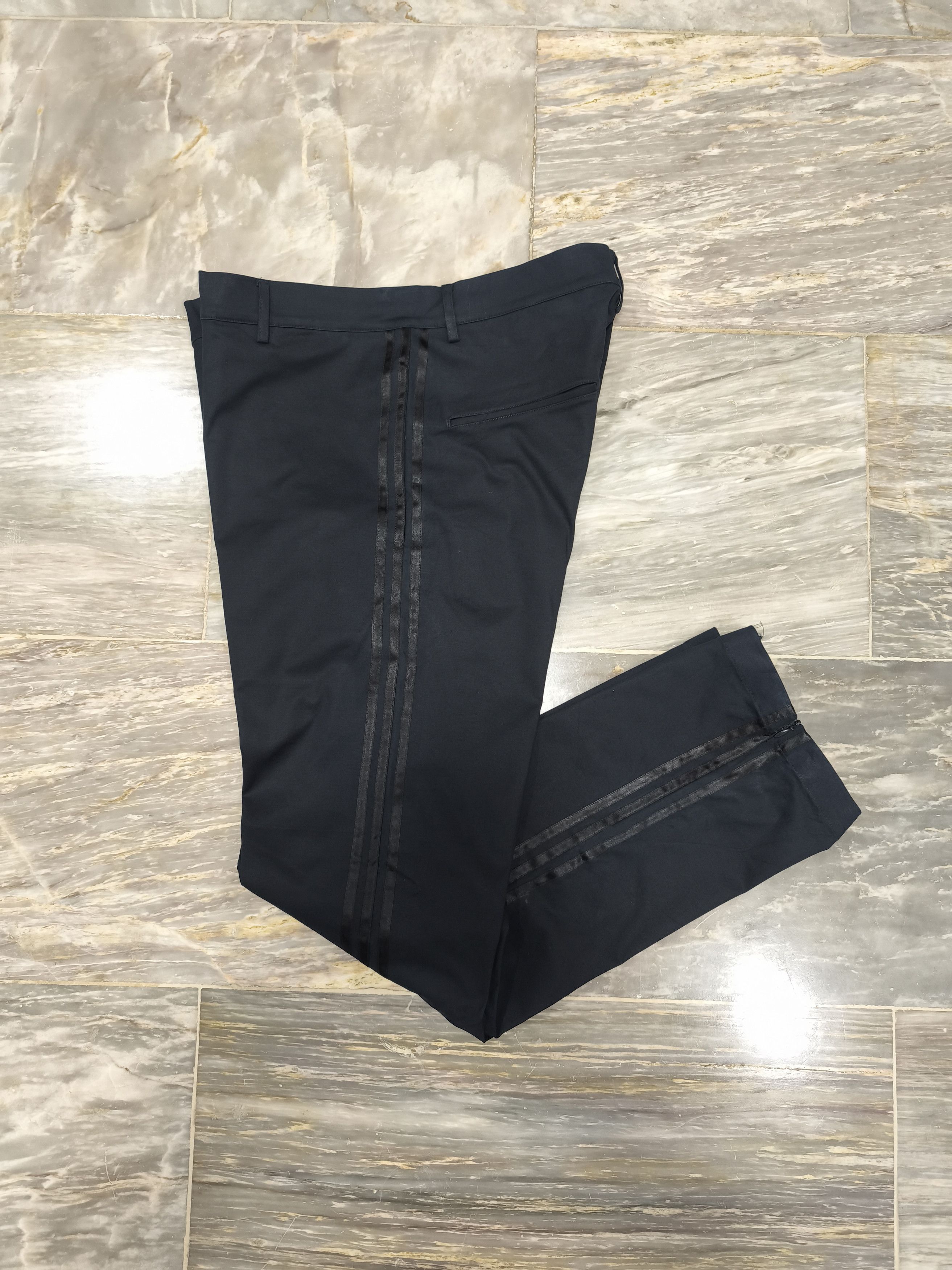 Y-3 Yohji Yamamoto Y-3 x Adidas 3 Stripe Trousers Size US 34 / EU 50 - 7 Thumbnail