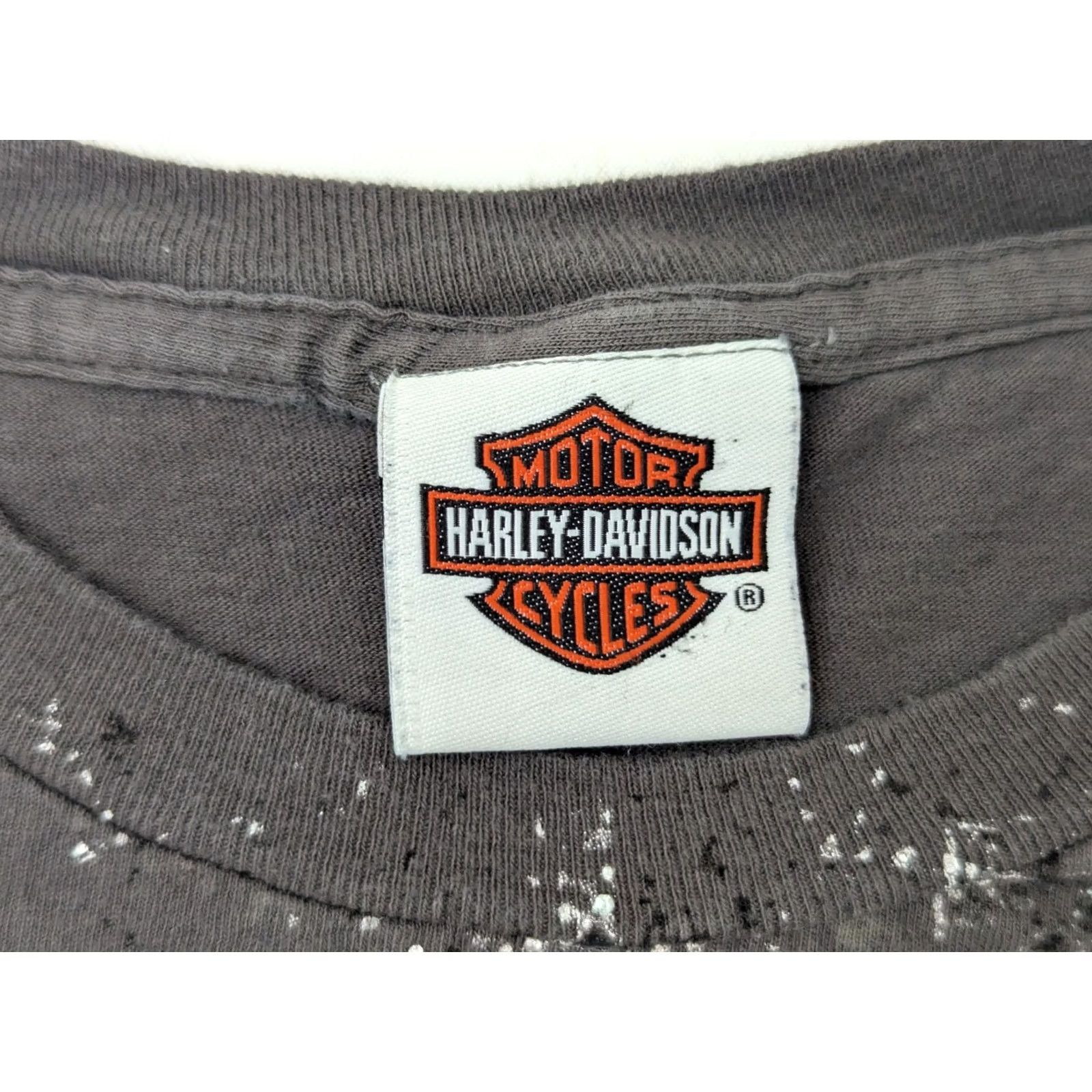 Harley Davidson Harley-Davidson RK Stratman Short Sleeve Shirt Men M Gray Silver Vegas Logo T-Shirt 41 Chest Cotton Size US M / EU 48-50 / 2 - 6 Thumbnail