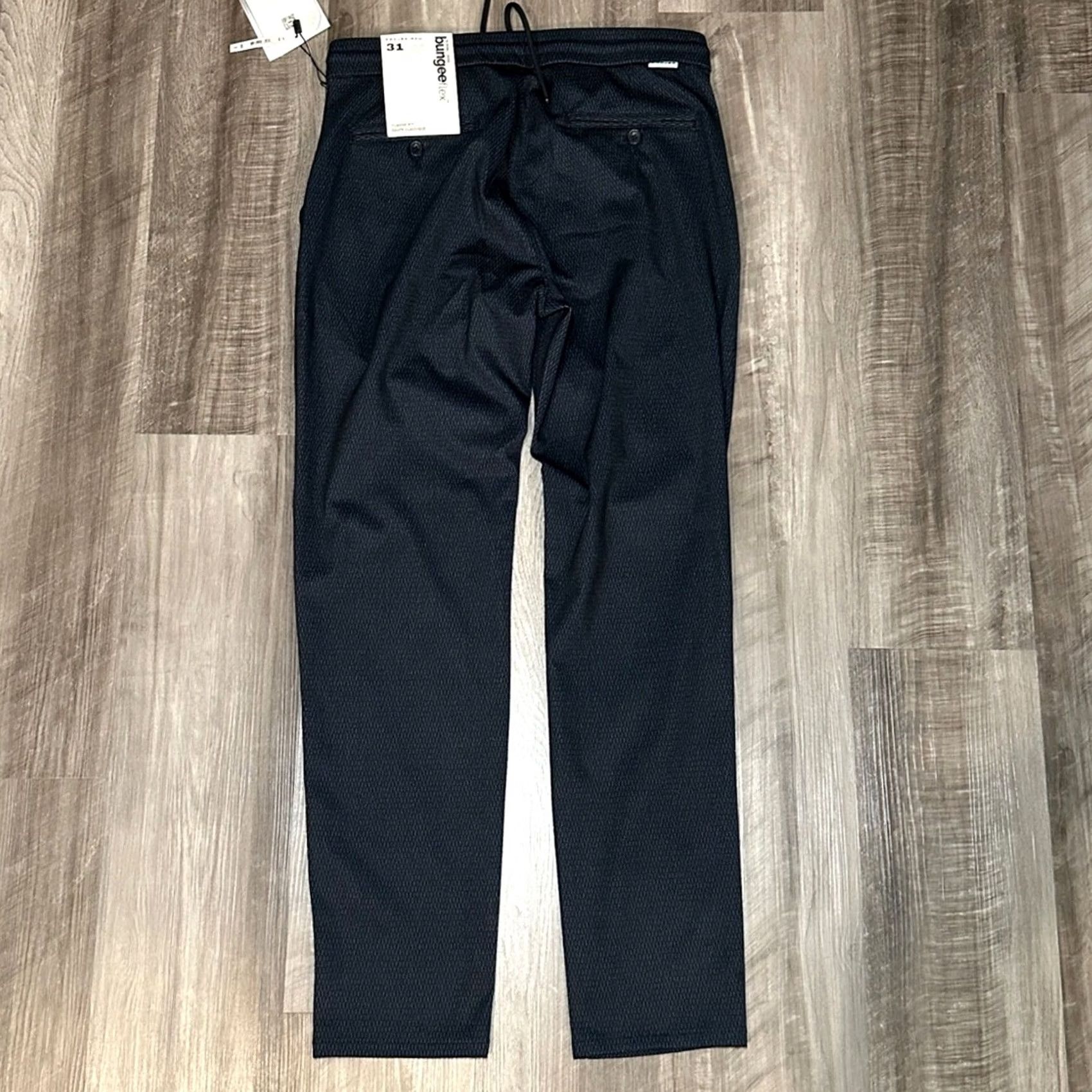 Vintage Projek Raw Bungee Flex Classic Fit Navy Trouser Pants - 31 Men Chino 30in Inseam Navy Blue Brand: Projek Raw (NWT) Size US 31 - 3 Thumbnail