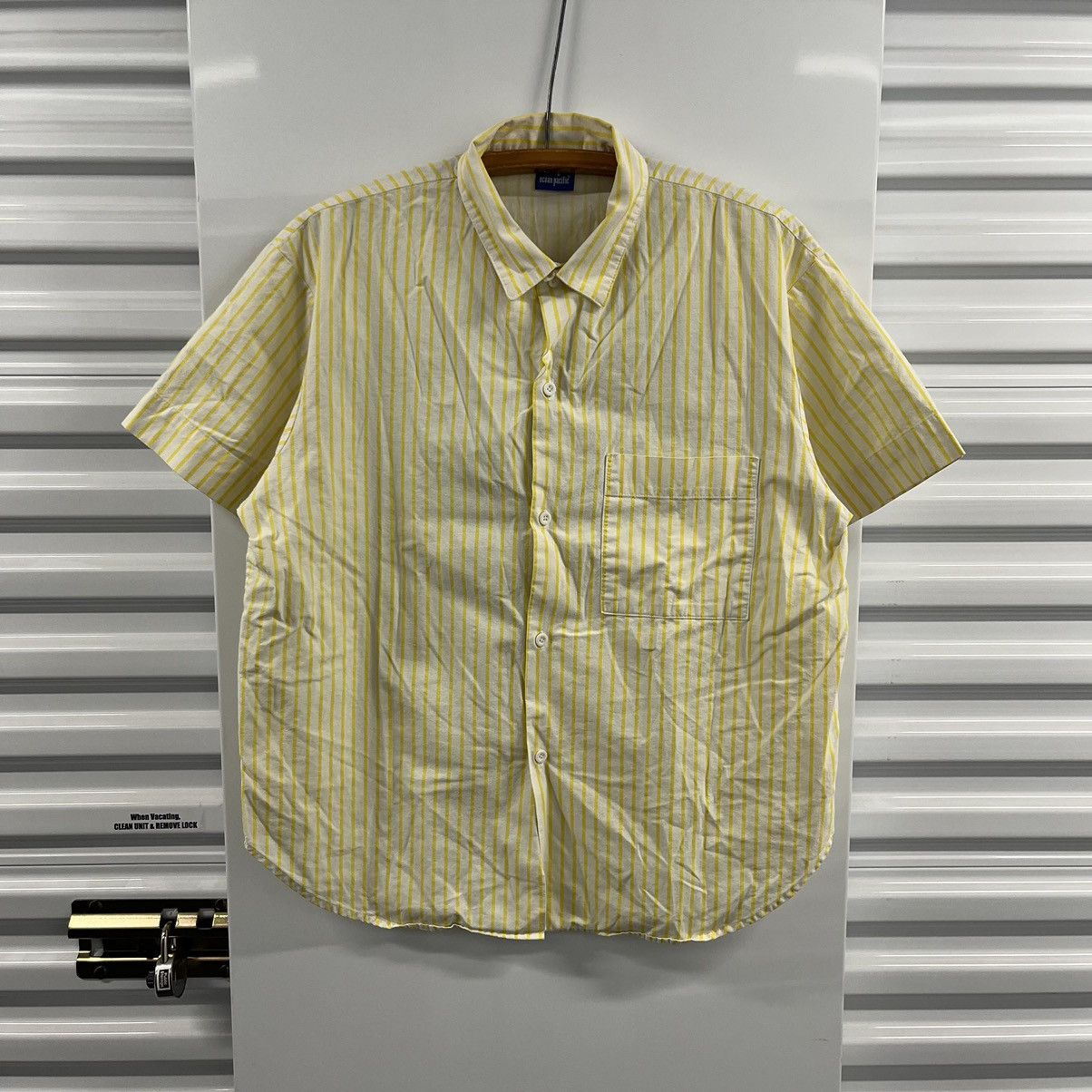 Ocean Pacific × Vintage Crazy Rare Vintage 1986 Ocean Pacific Surfer Button Up Tee Size US L / EU 52-54 / 3 - 1 Thumbnail