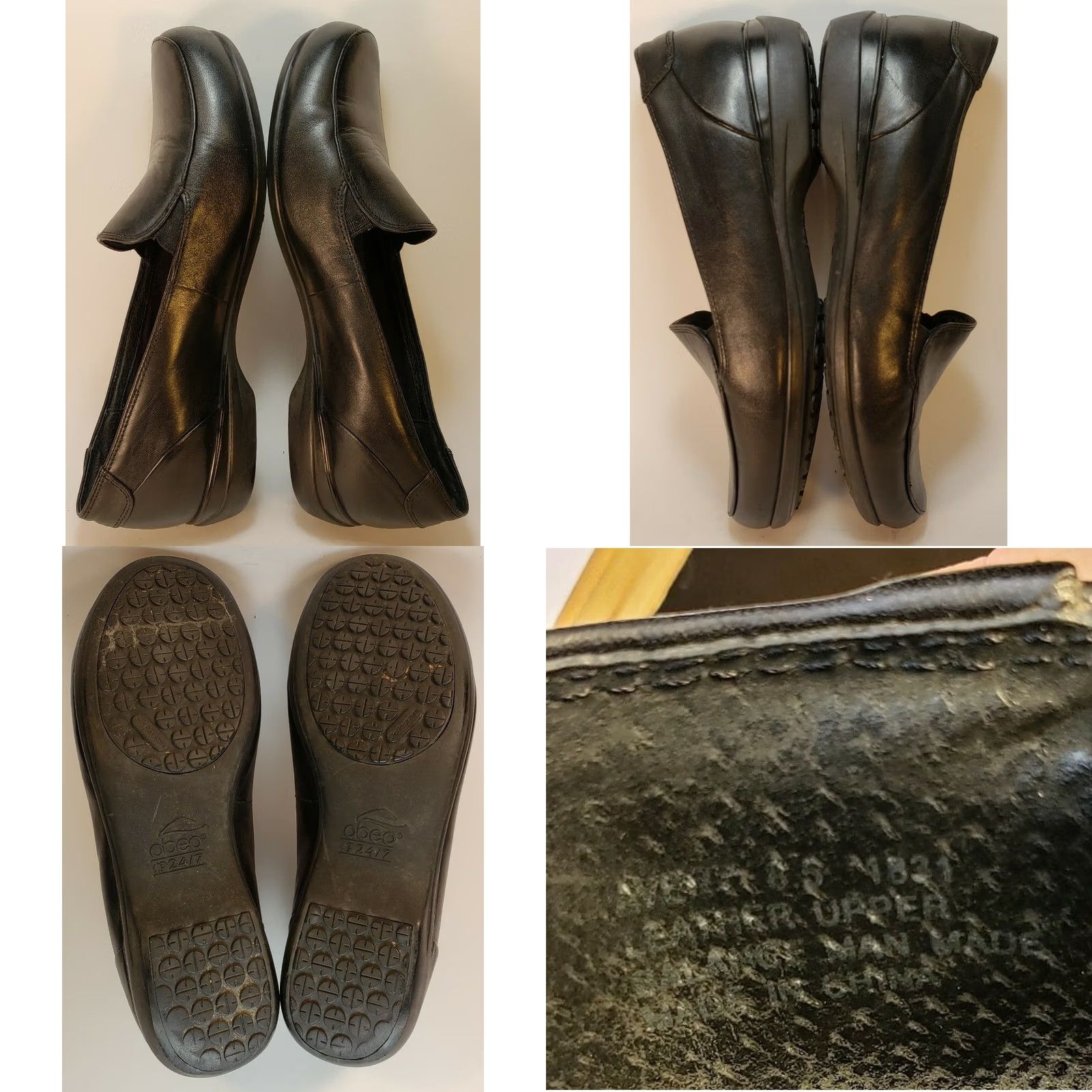 Greats Abeo Avery Comfort Flats Women's 8.5M Black Leather Orthopedic High Arch Cushy Footbed Casual Shoes Women US 8.5 Size US 7 / IT 37 - 8 Thumbnail