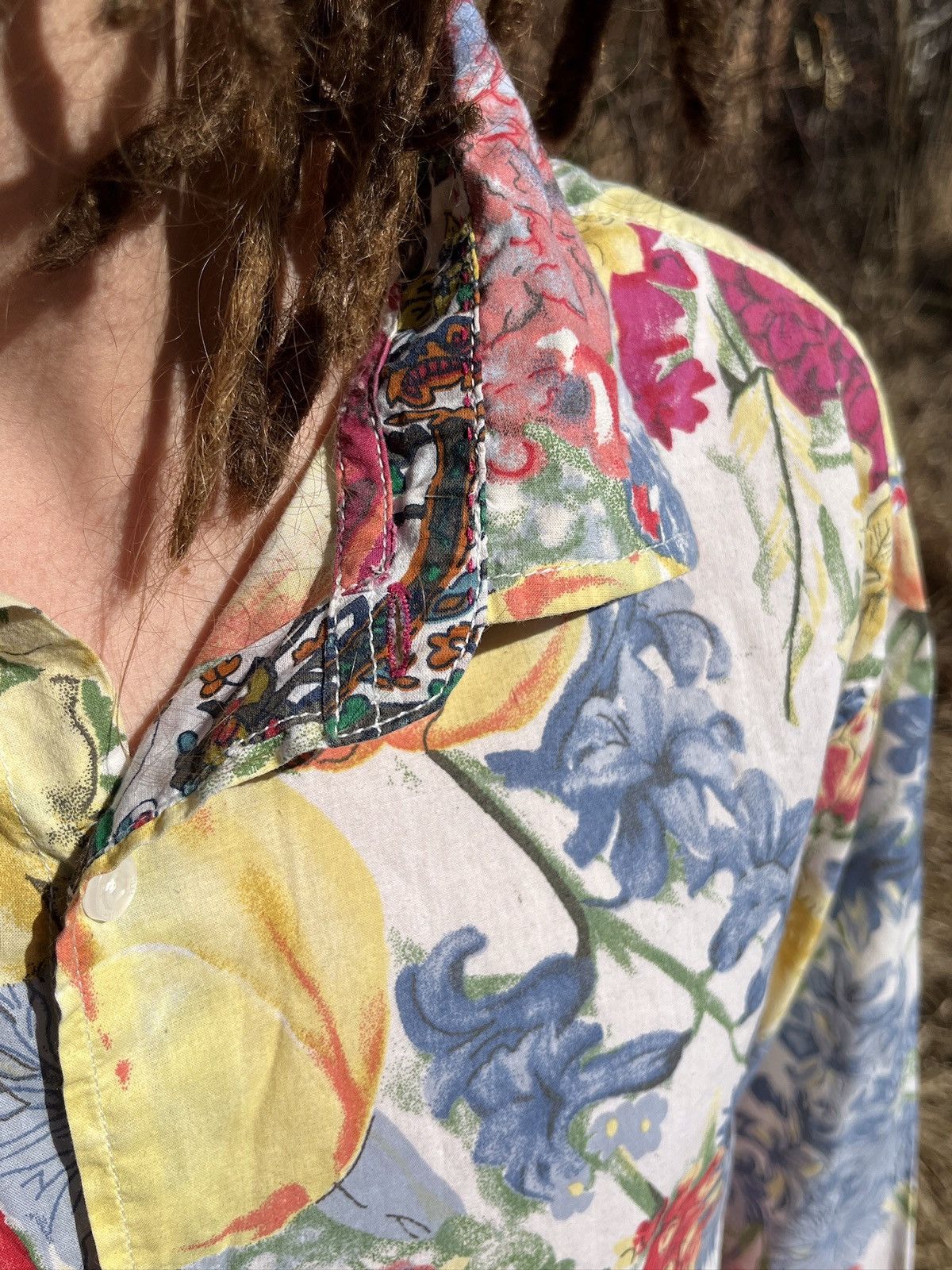 Vintage Ganesh Floral Boho Shirt Paisley Details Italy Size US XL / EU 56 / 4 - 4 Thumbnail