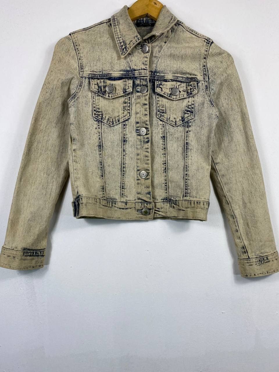 Japanese Brand japanese brand acid wash denim jacket nice design Size M / US 6-8 / IT 42-44 - 1 Thumbnail