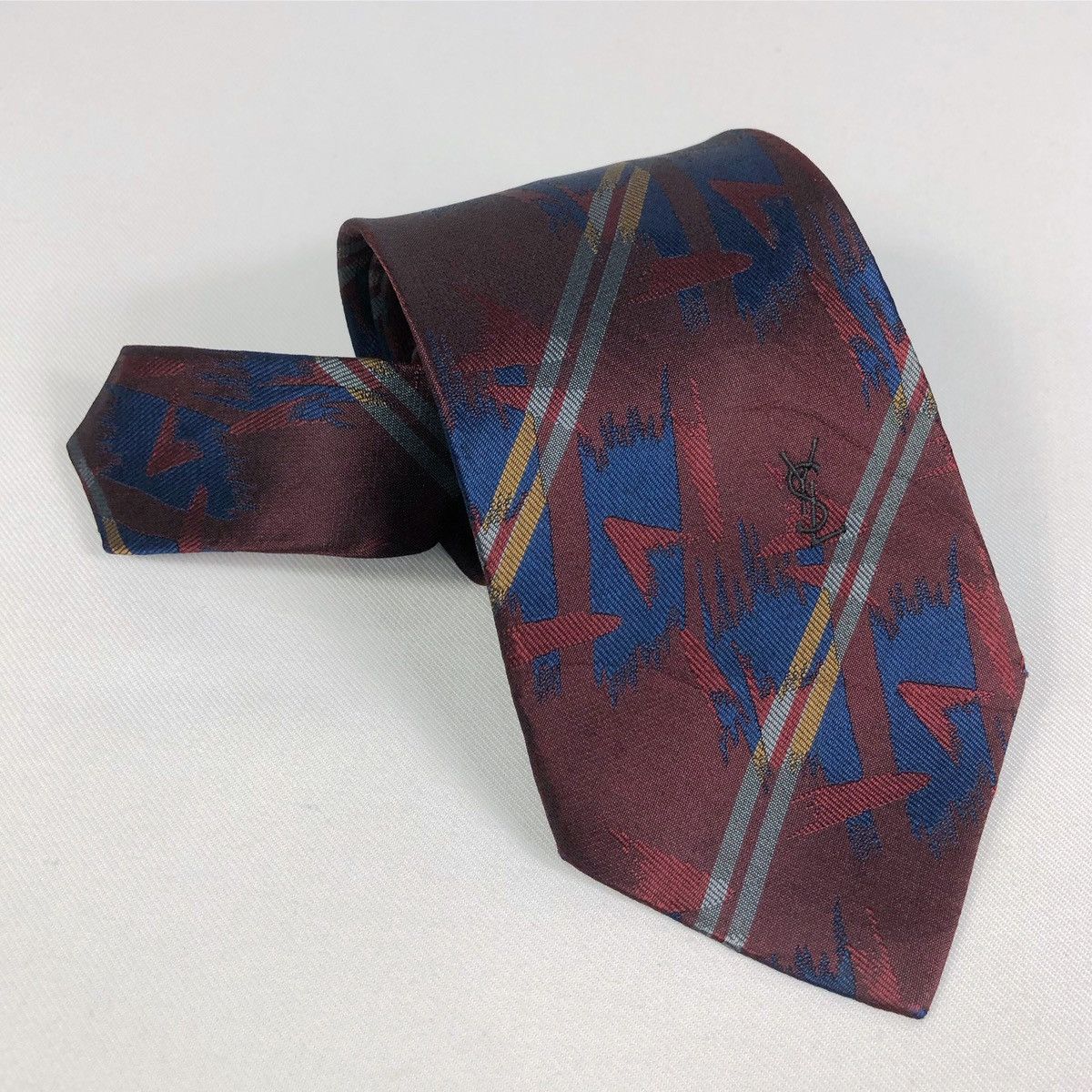 Yves Saint Laurent Rare Vintage Yves Saint Laurent YSL Silk Tie Size ONE SIZE - 9 Thumbnail