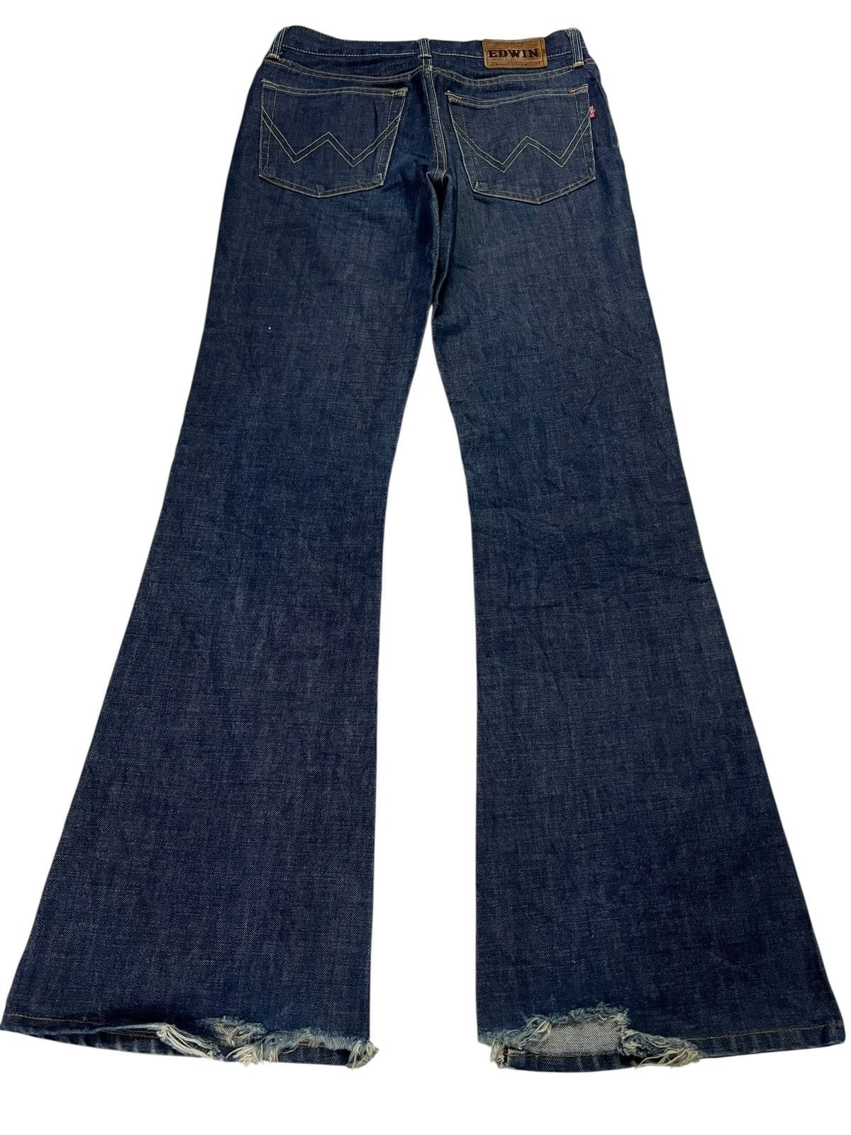 Japanese Brand 💥Flare💥90s Edwin 800SX Distress Bell Bottom Flare Jean Size US 29 - 2 Thumbnail