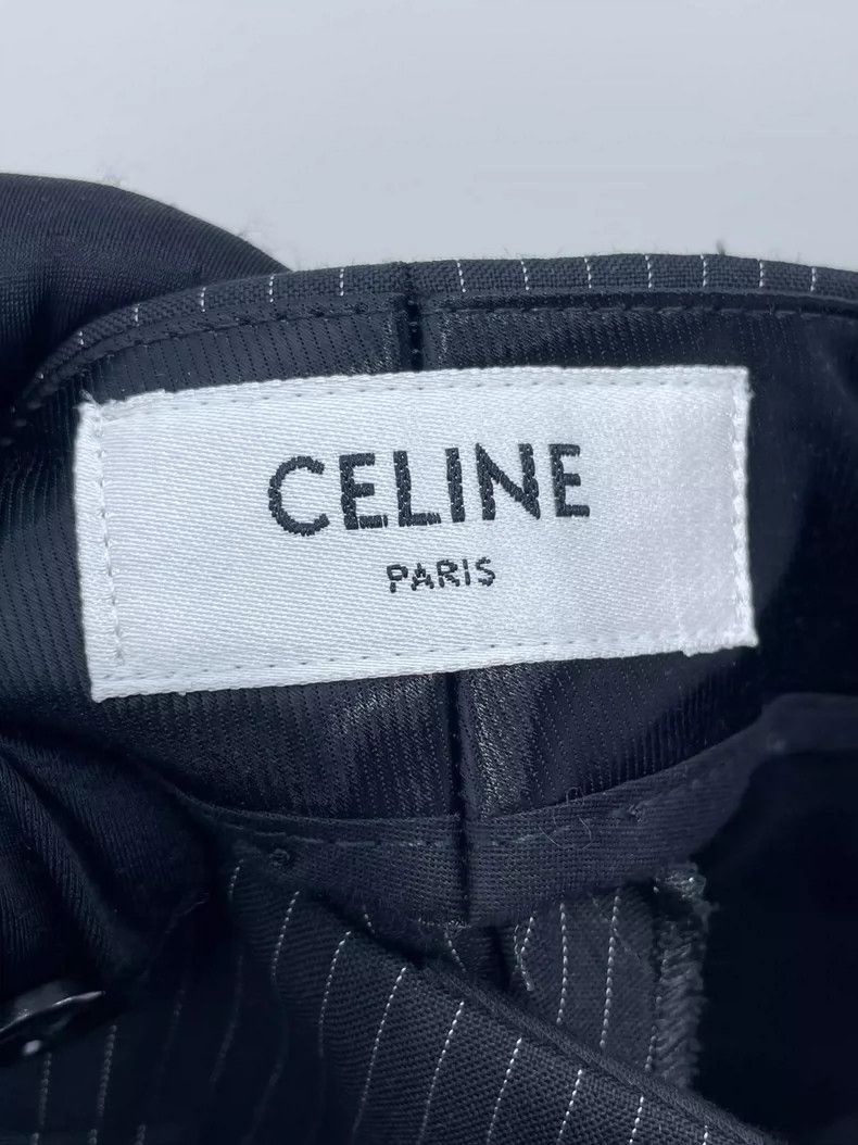 Celine Celine Black Striped Suit Shorts Size 32" / US 10 / IT 46 - 4 Thumbnail