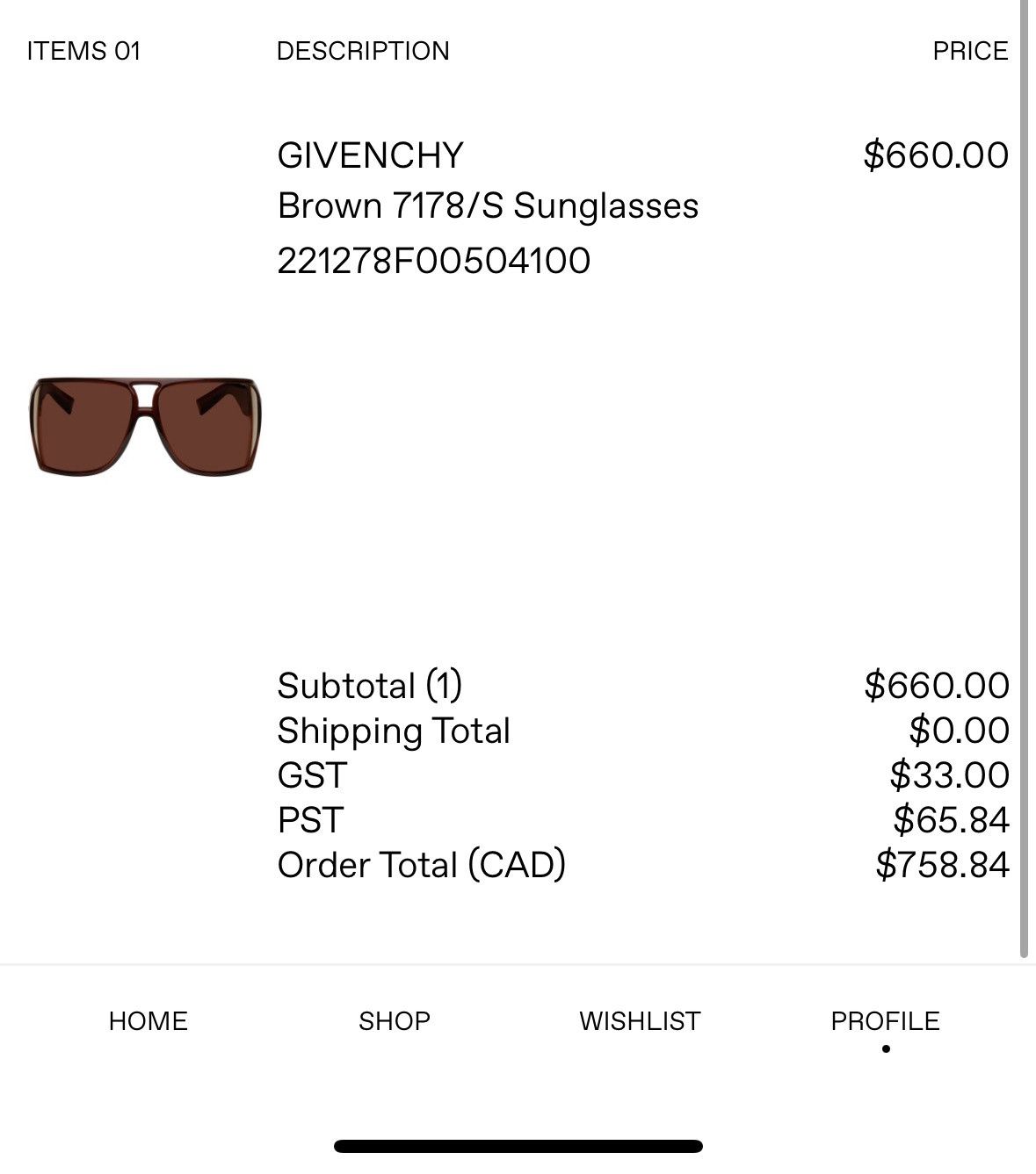 Givenchy GIVENCHY Brown 7178/S Sunglasses Size ONE SIZE - 6 Thumbnail