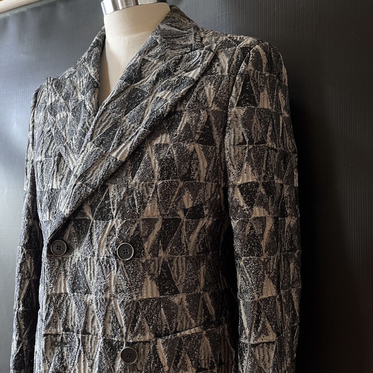 Giorgio Armani Giorgio Armani 17 FW Runway Jacquard Quilted Double Jacket Size 46R - 4 Thumbnail