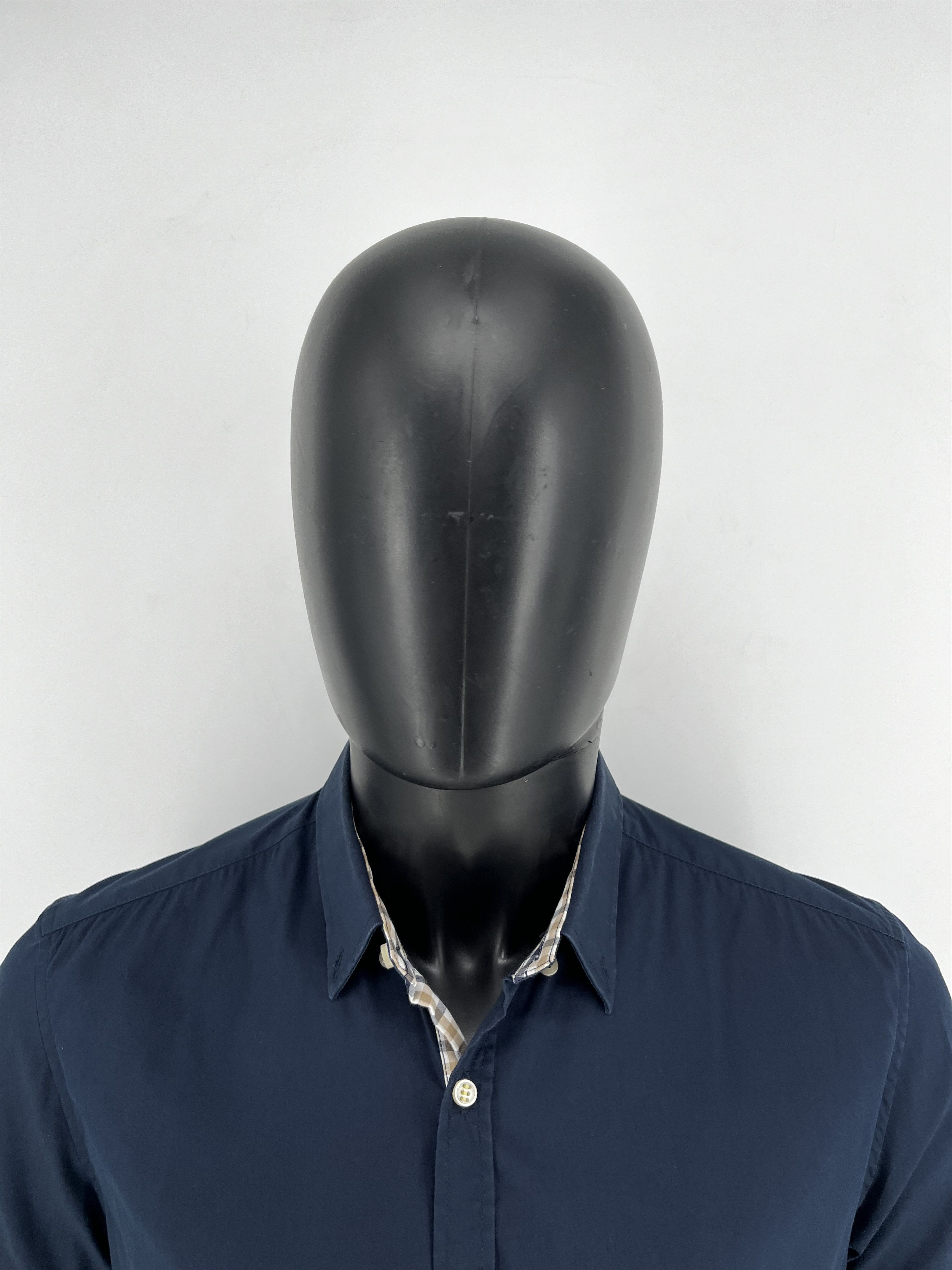Antony Morato MENS ANTONY MORATO Slim Navy Black Button Casual Dress Shirt Size US M / EU 48-50 / 2 - 6 Thumbnail