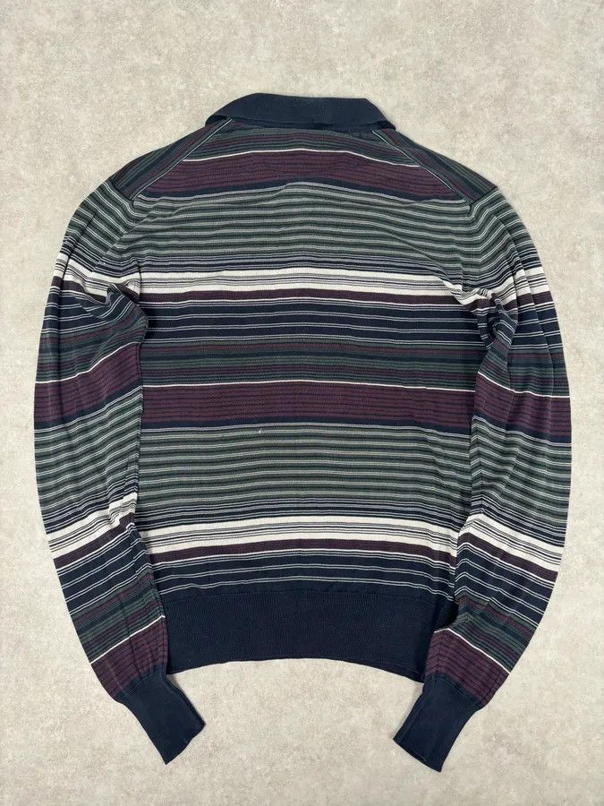 Dolce & Gabbana 2000s Dolce & Gabbana Multicolor Striped Signature Polo Sweater Size M / US 6-8 / IT 42-44 - 5 Thumbnail