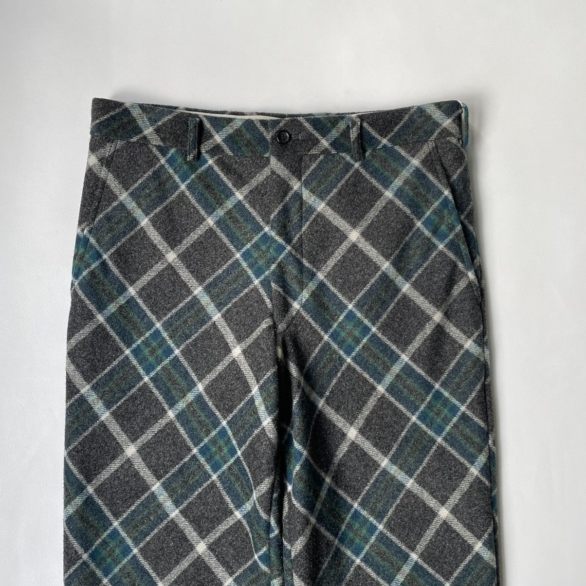 Comme des Garcons Homme Plus A/W 06 Plaid Check Wool Trousers Size US 32 / EU 48 - 2 Thumbnail