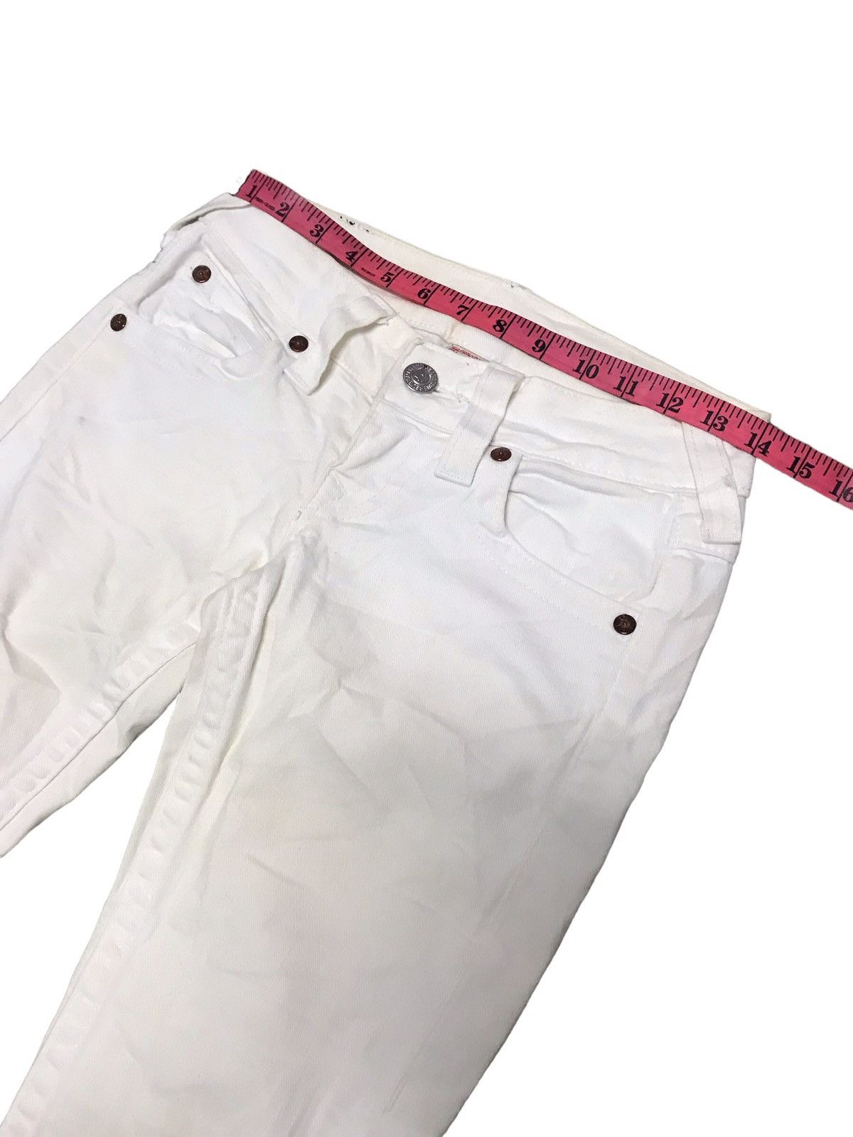 True Religion Vintage True Religion White Straight Jeans Size US 28 / EU 44 - 4 Thumbnail