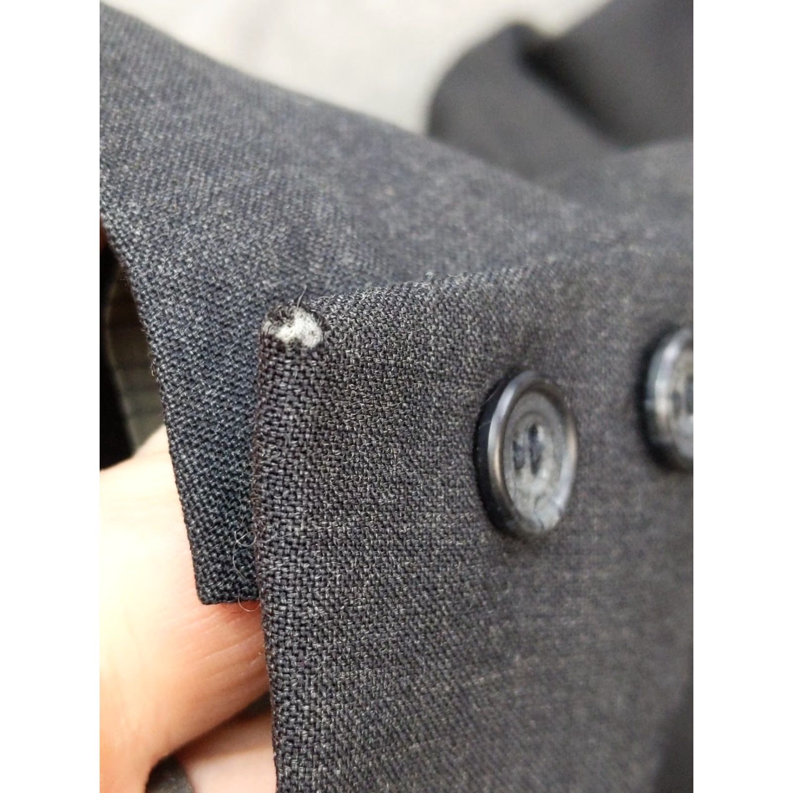 Jos. A. Bank VINTAGE Jos. A. Bank Blazer Mens 42R Gray Wool Jacket Unstructured 2 Piece Suit Coat Casual Formal 90s Mens Size 42R - 4 Thumbnail