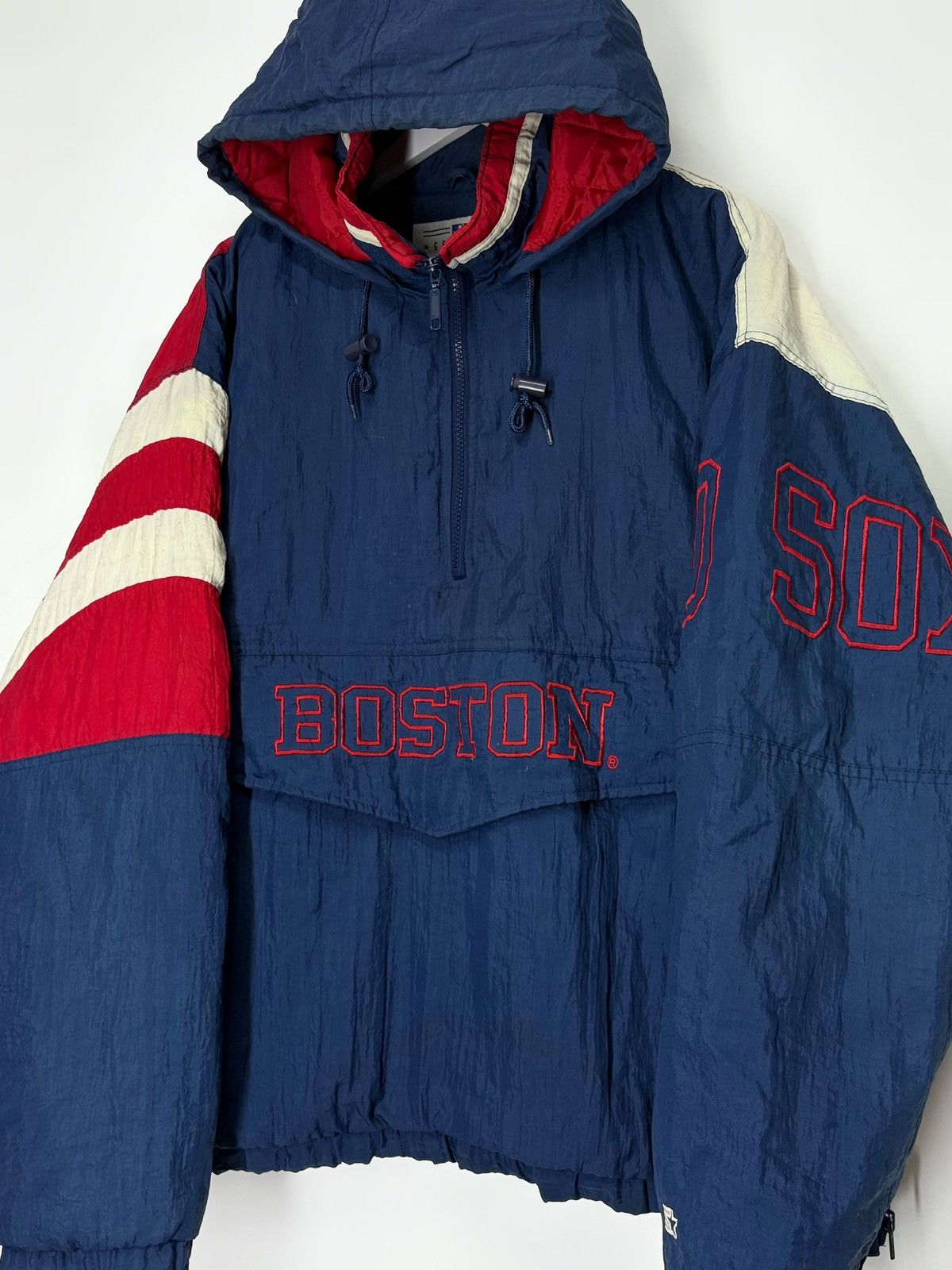 Starter Vintage Boston Red Sox Puffer Jacket 1990s Size US L / EU 52-54 / 3 - 3 Thumbnail