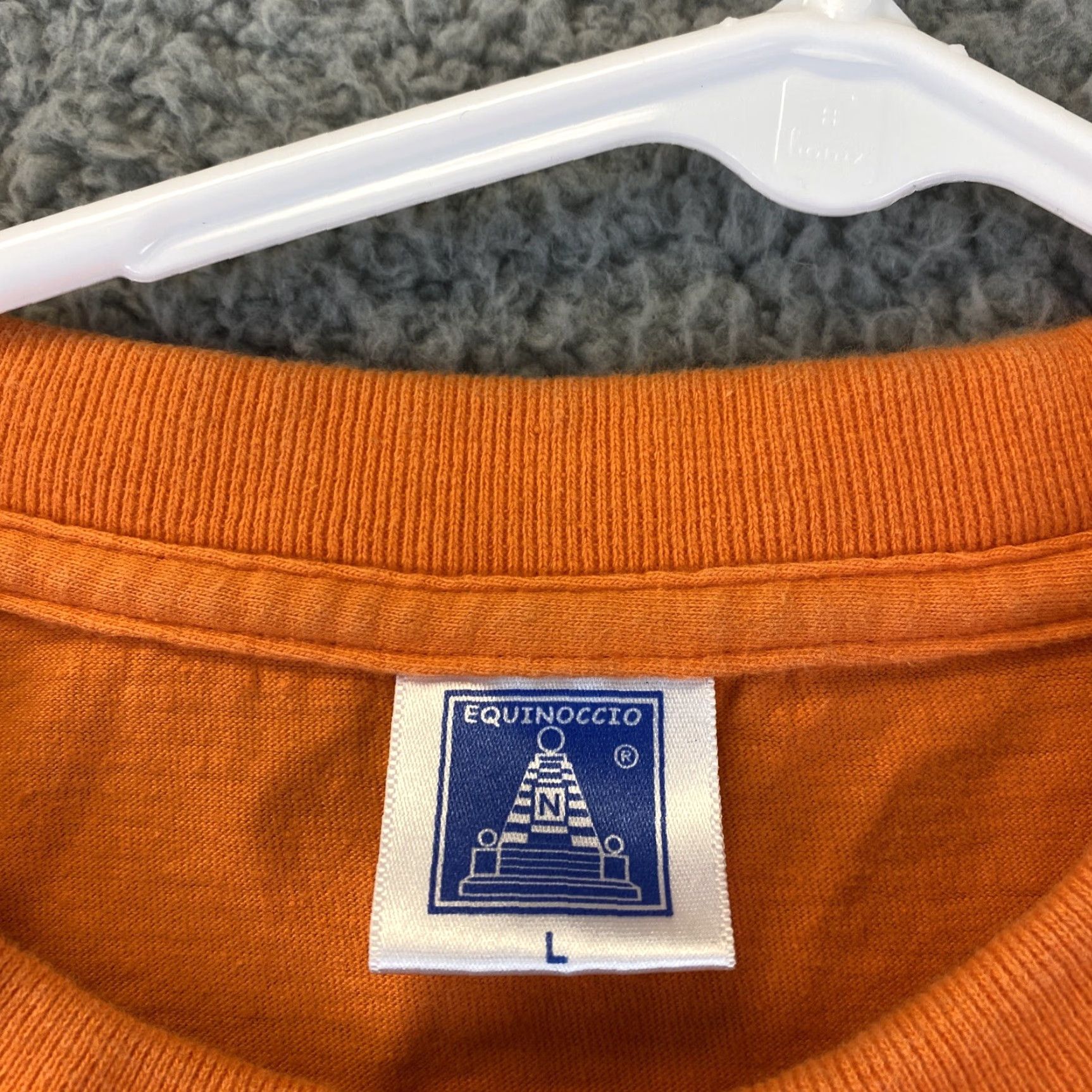 Vintage Equinoccio T-Shirt Shirt Men L Orange Essentials Logo Tee Size US L / EU 52-54 / 3 - 2 Thumbnail