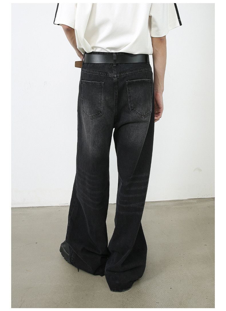Japanese Brand Men's handsome loose washed straight washed jeans y2k Size US 32 / EU 48 - 4 Thumbnail