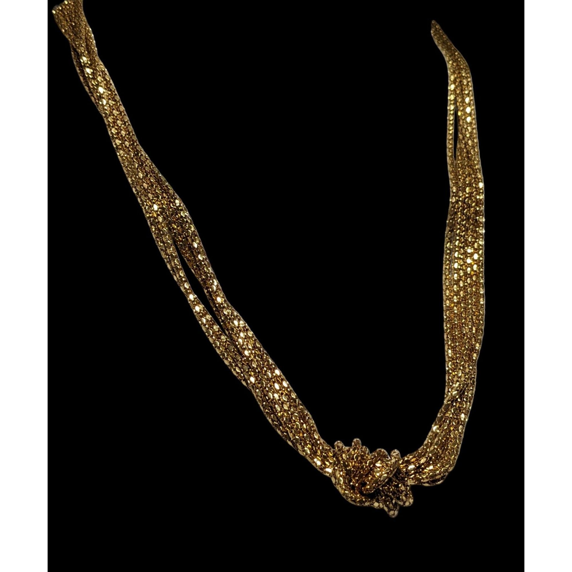 Other Glam Gold Multilayer Knotted Chain Necklace Size ONE SIZE - 3 Thumbnail