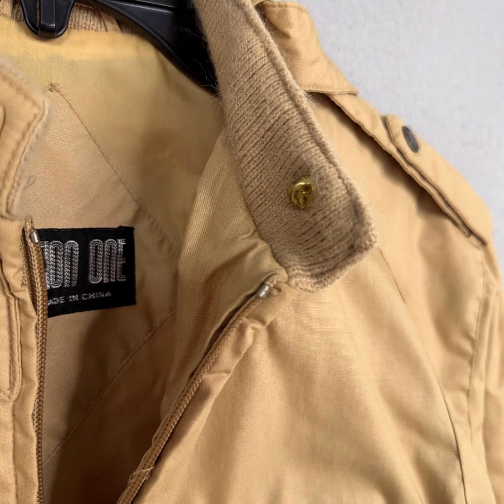Vintage Generation One Jacket Mens S Beige Bomber Full Zip Casual Size US S / EU 44-46 / 1 - 4 Thumbnail
