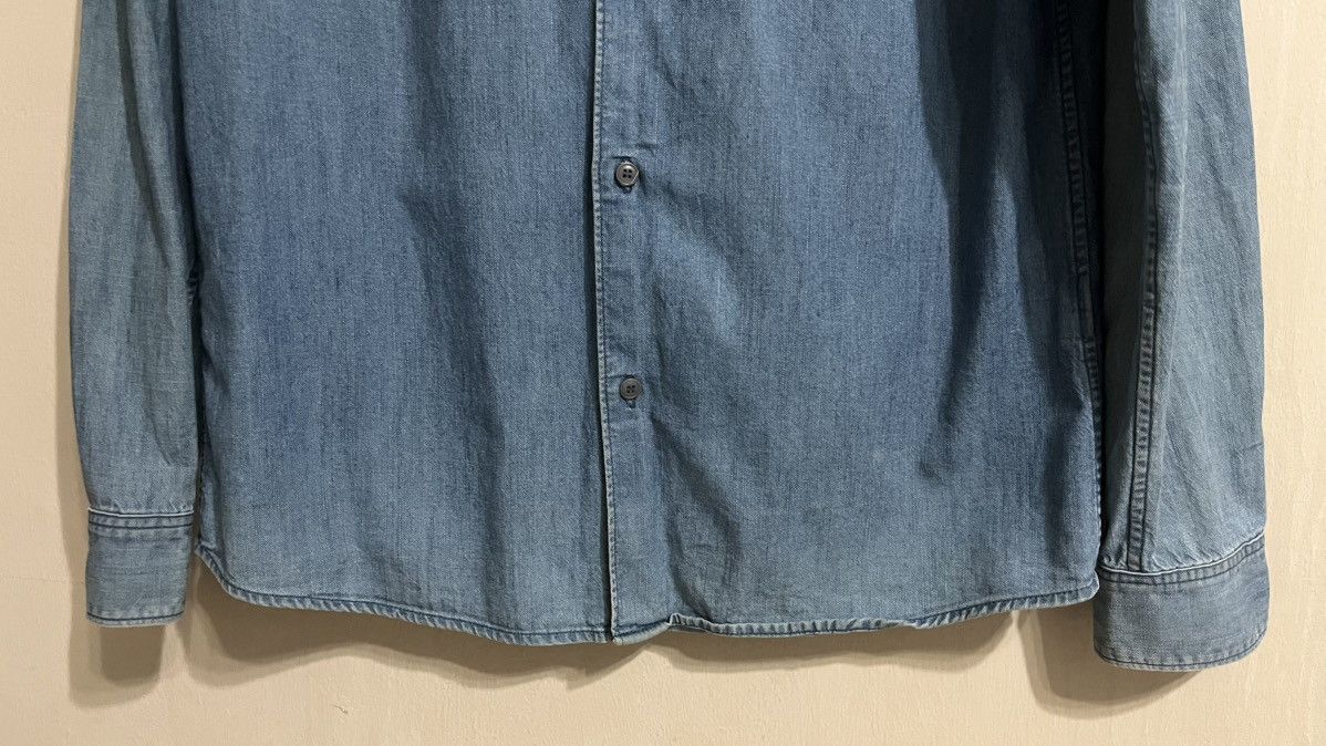 A.P.C. Vintage A.P.C Faded Denim Button Up Shirt Size US S / EU 44-46 / 1 - 5 Thumbnail