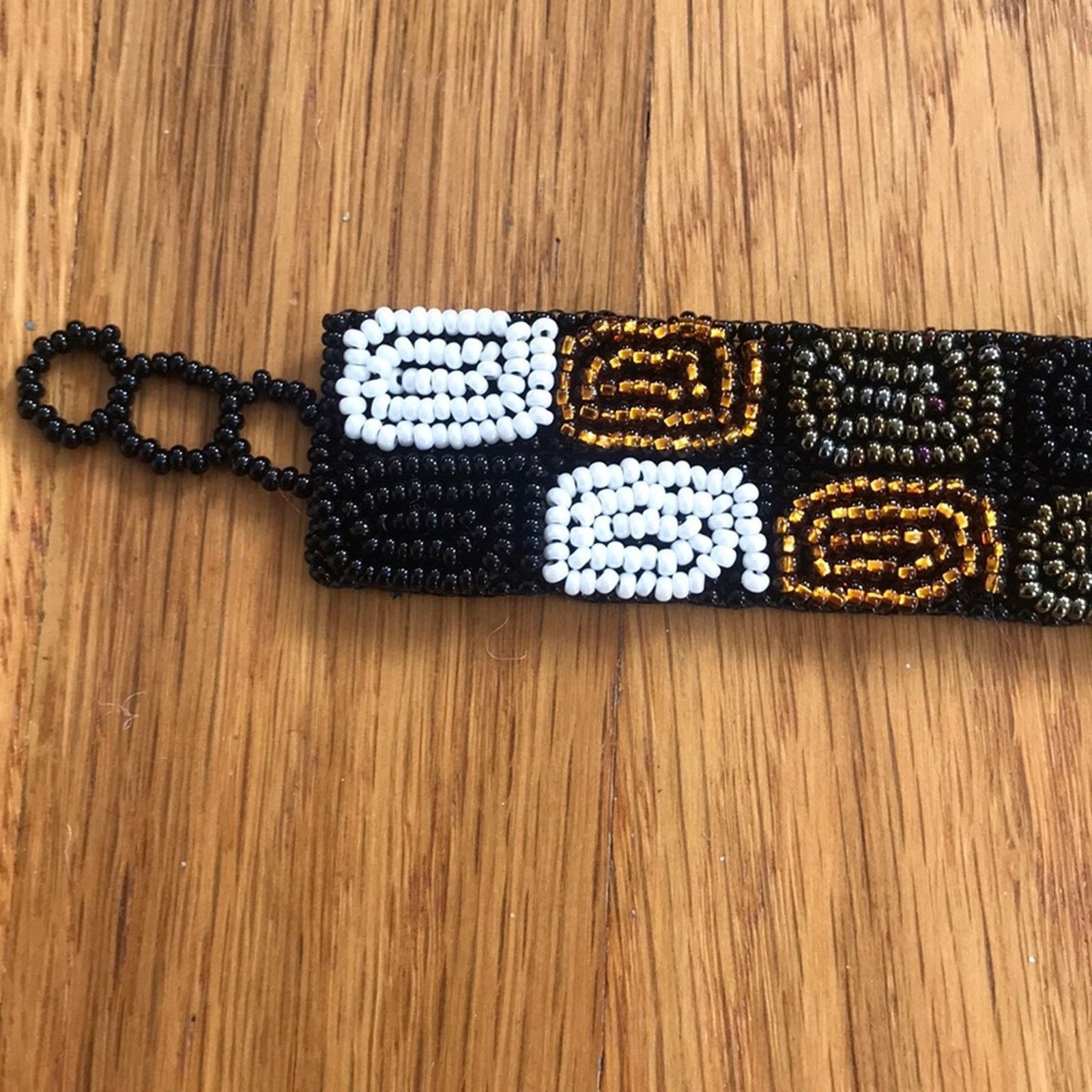 Handmade Beaded Spiral Bracelet Size ONE SIZE - 2 Thumbnail