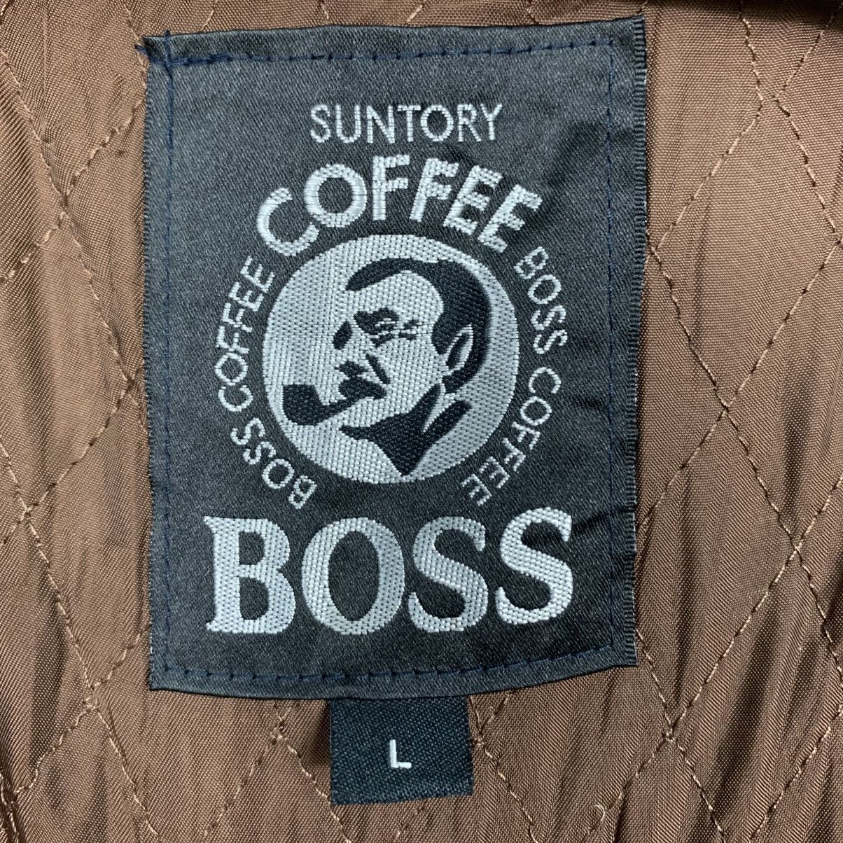 Vintage ☀️Suntory Coffee Boss leather zipper sherpa collar jacket Size US M / EU 48-50 / 2 - 18 Thumbnail