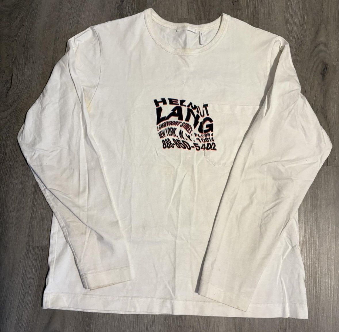 Helmut Lang Helmut Lang White Long Sleeve Size US L / EU 52-54 / 3 - 1 Thumbnail