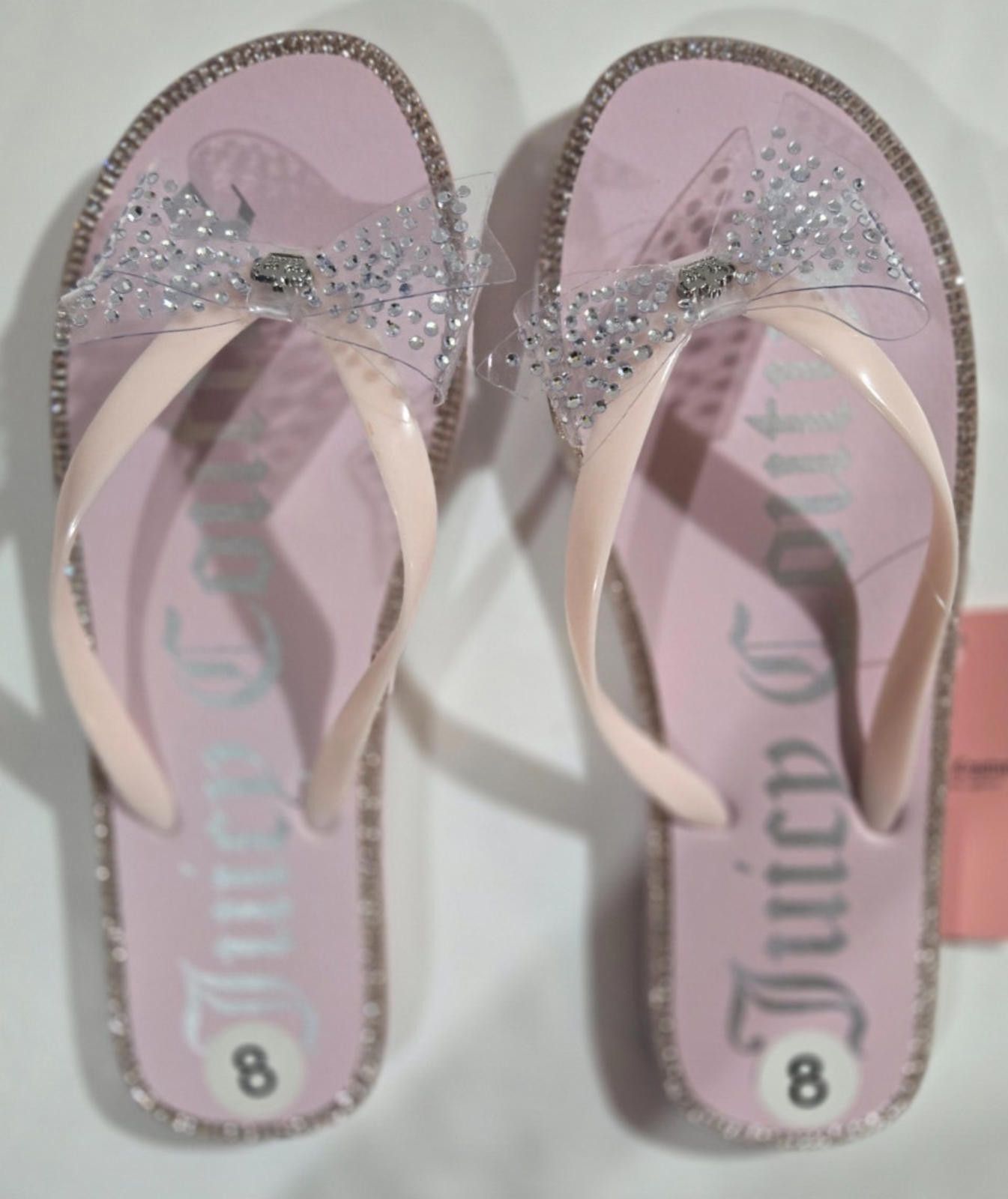 Juicy Couture Jeans Juicy Couture Flip Flops Rainbow Bling Stones 8 M NWT Size US 8 / IT 38 - 3 Thumbnail