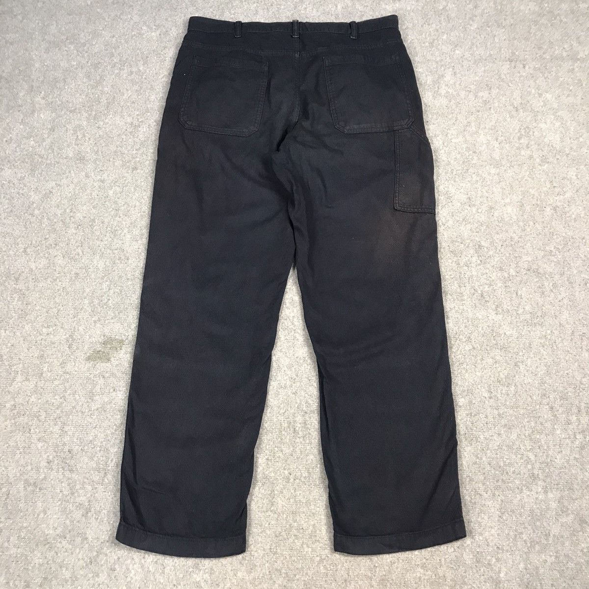 Japanese Brand JAPANESE UNIQLO DOUBLE KNEE SUN FADED NAVY BAGGY PANTS Size US 34 / EU 50 - 8 Thumbnail