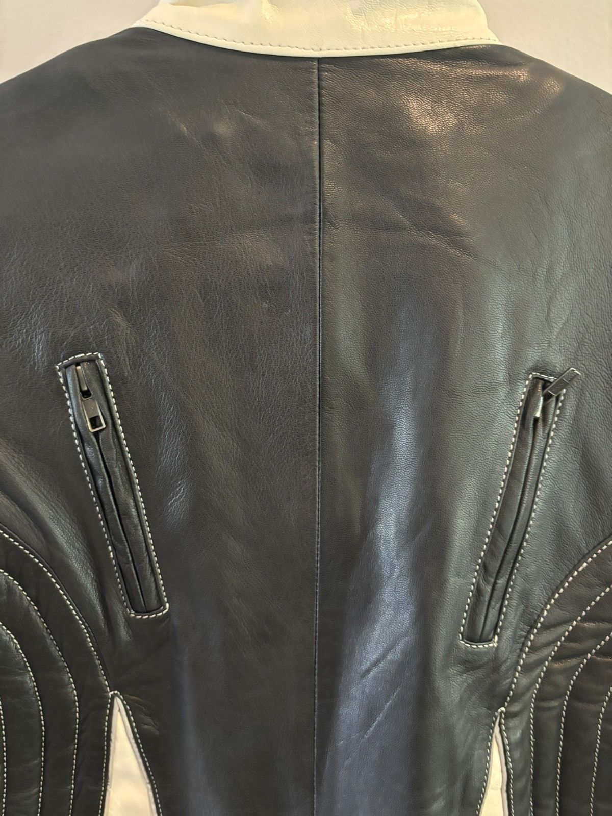 Vintage Vintage Leather Jacket/Vest Detachable Motorcycle Apparel Size US L / EU 52-54 / 3 - 14 Thumbnail