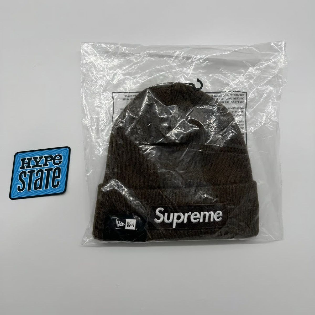 Supreme Supreme New Era Box Logo Beanie (FW21) Dark Brown Size ONE SIZE - 1 Thumbnail