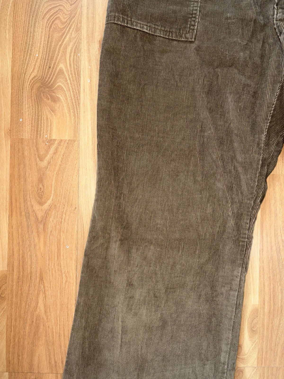 Gap Gap Womens 36 Green Corduroy Pants 1969 Boot Flare Stretch Size 36" / US 14 / IT 50 - 3 Thumbnail