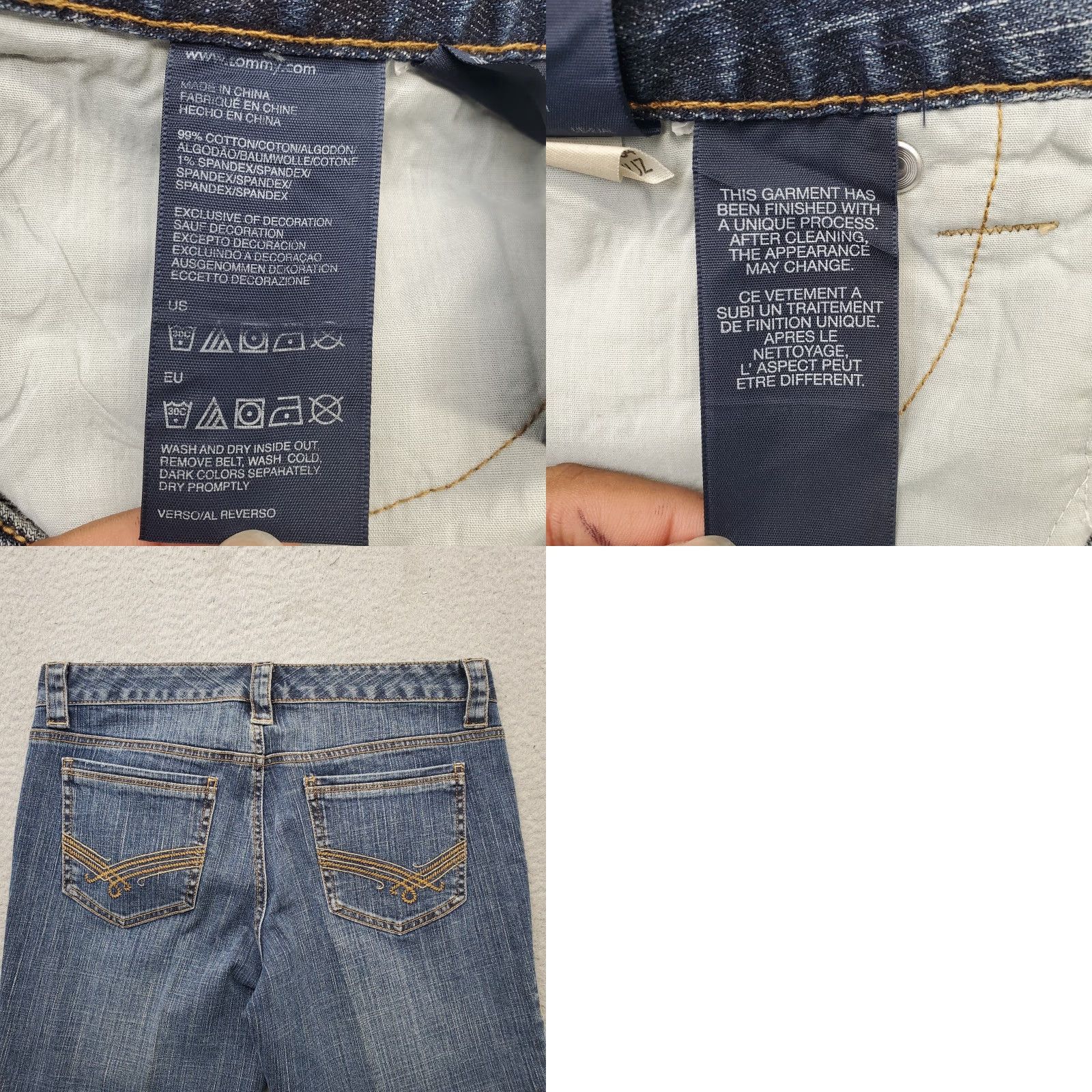 Tommy Hilfiger Tommy Hilfiger Capri Jeans Women 6 Blue Denim Whiskered Medium Wash Straight Leg jeans Women 6 Blue Denim Capri Whiskered Medium Wash Straight Leg Size 28" / US 6 / IT 42 - 8 Thumbnail