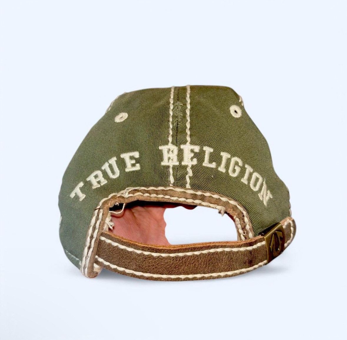 True Religion Distressed Buddha Cap Size ONE SIZE - 5 Thumbnail