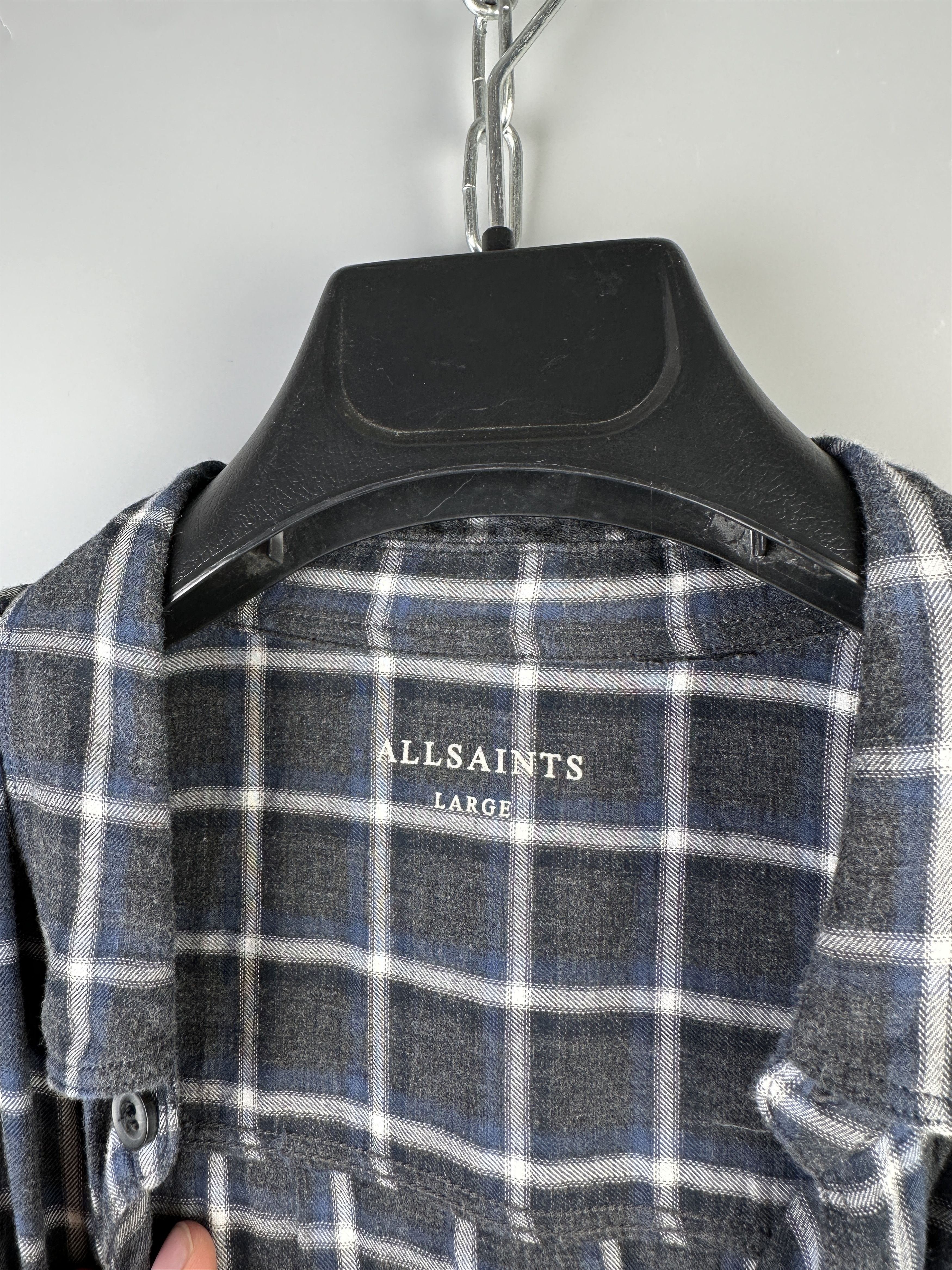 Allsaints Allsaints Check Long Sleeve Button Casual Shirt Size US L / EU 52-54 / 3 - 14 Thumbnail