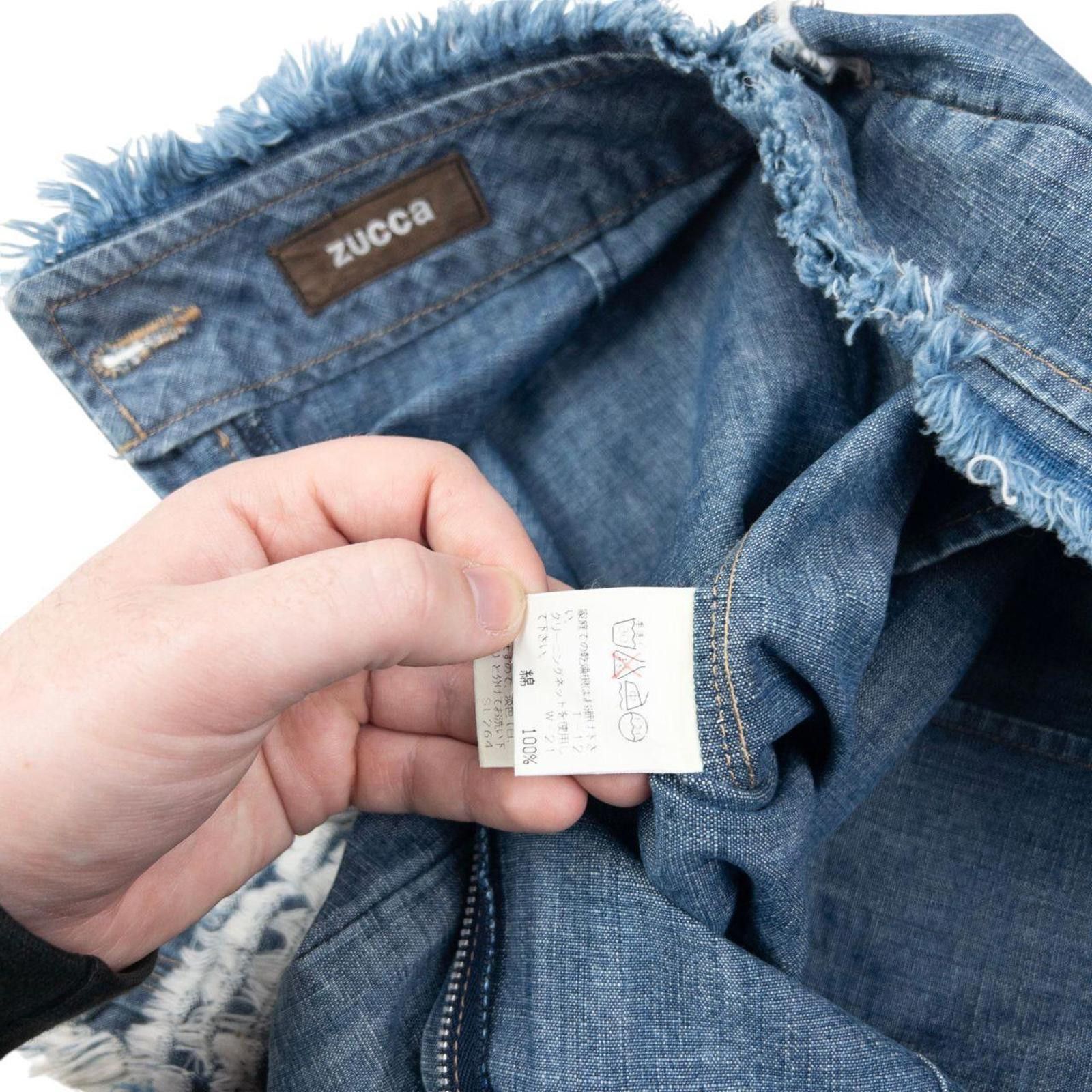 Zucca Vintage Zucca By Issey Miyake Denim Ruffle Skirt Size W29 Size 30" / US 8 / IT 44 - 7 Thumbnail