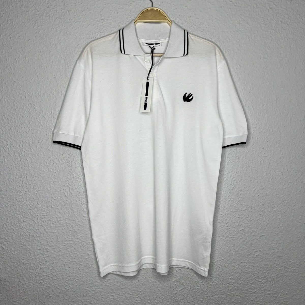 Alexander McQueen × MCQ Alexander Mcqueen MCQ Polo Tshirt Tee White Drill Y2K Hype Size US L / EU 52-54 / 3 - 1 Thumbnail