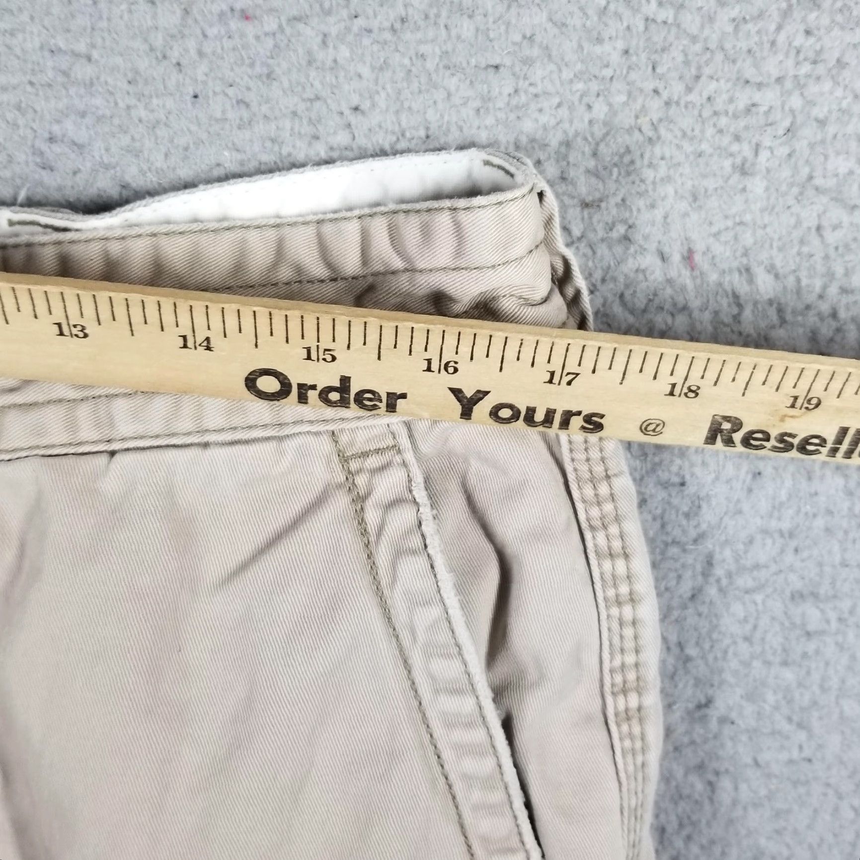 Polo Ralph Lauren VINTAGE Polo Ralph Lauren Cargo Shorts Men 34 Khaki Beige Cotton 11" Inseam Classic Chino Utility Mens Size US S / EU 44-46 / 1 - 7 Thumbnail