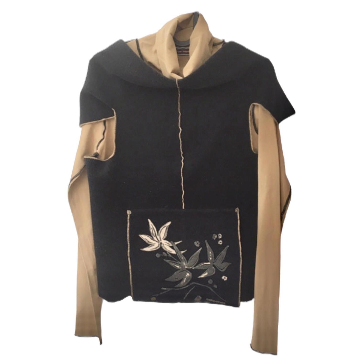Cop Copine The Cop Copine Turtleneck Top & Cut Out Floral Vest Set Size ONE SIZE - 1 Thumbnail