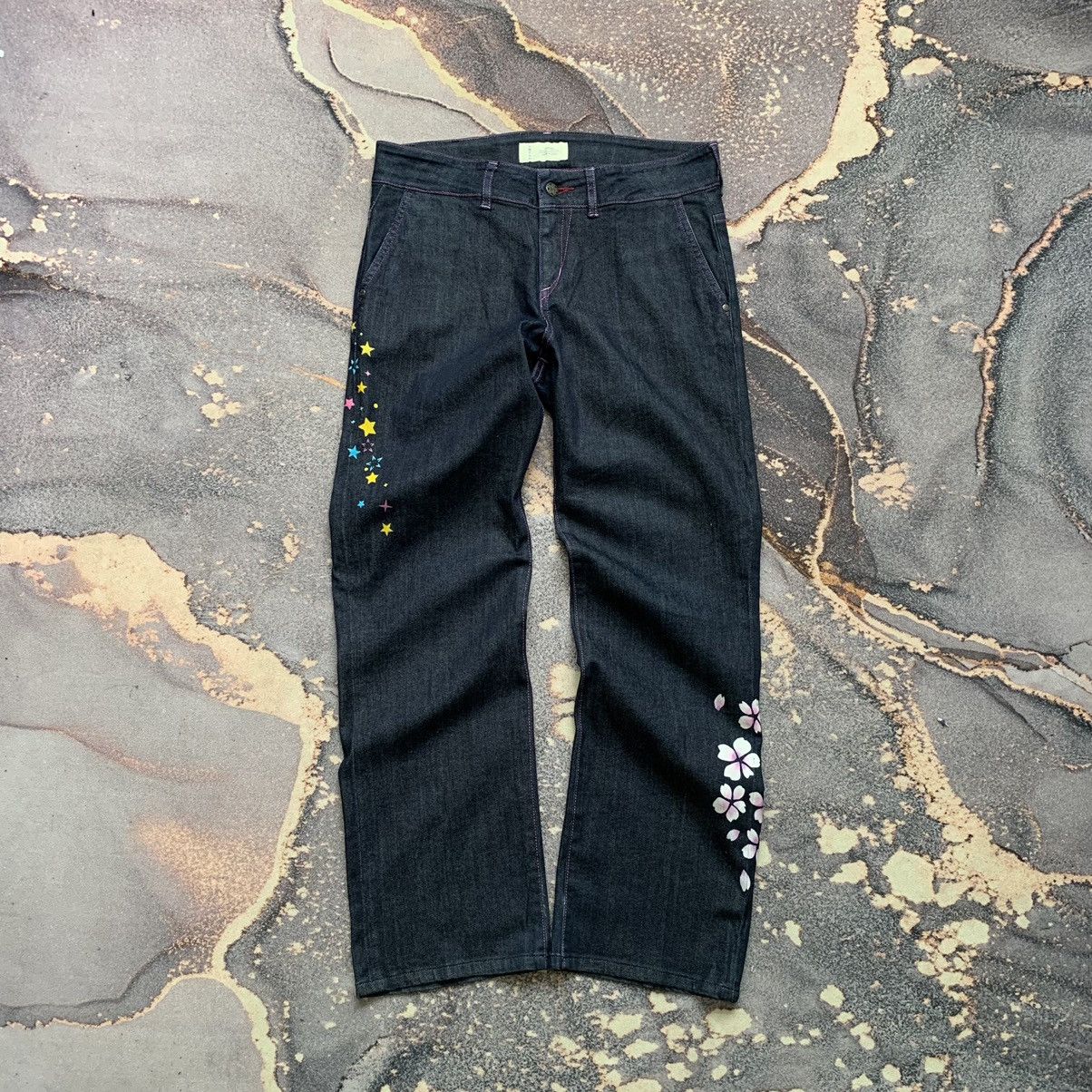 Sick Toyoaki Kuwayama Sakura Hand painted Jeans