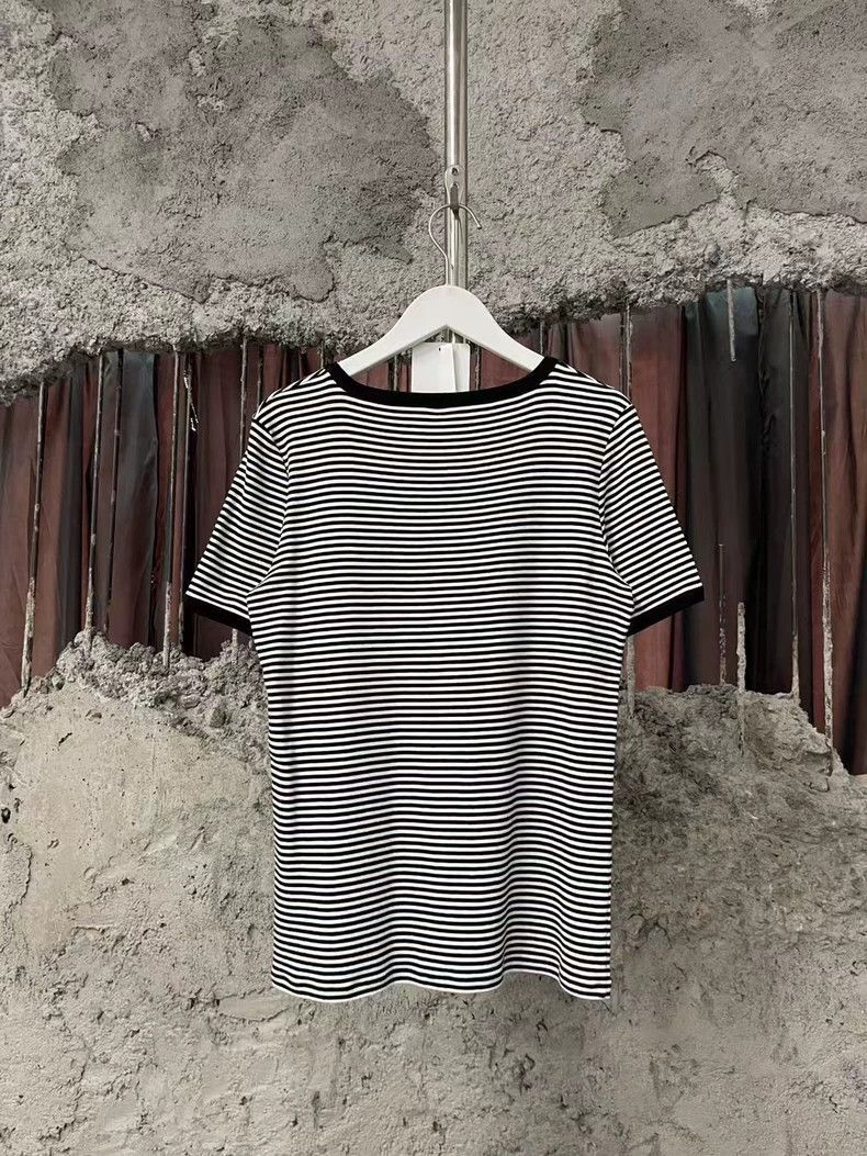Celine Celine Striped Anchor Short Sleeve Shirt Size US S / EU 44-46 / 1 - 2 Thumbnail