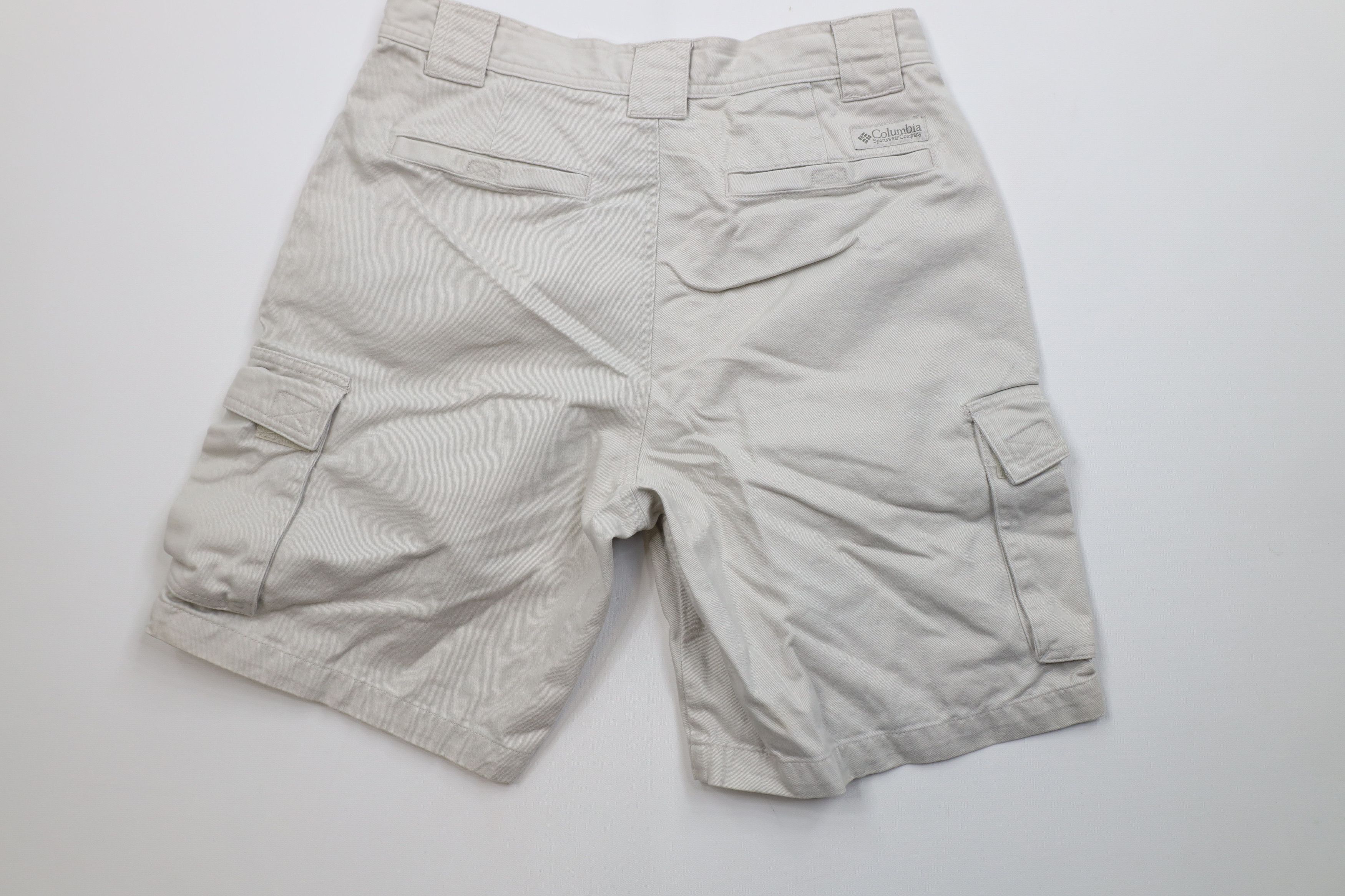 Columbia Vintage 90s Columbia Trekking Cargo Shorts Beige Cotton Size US 30 / EU 46 - 7 Thumbnail