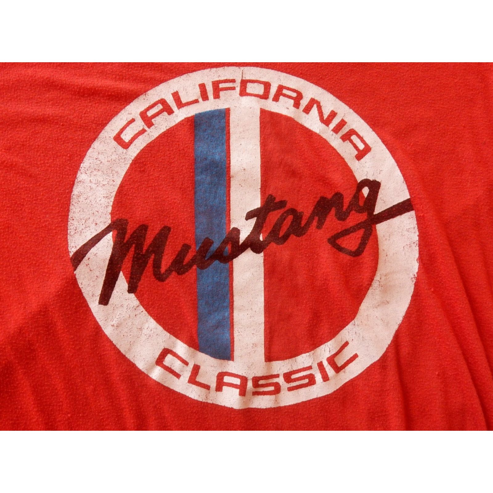 Lucky Brand Lucky Brand T-Shirt Men Graphic Print Ford Mustang Red XL Cotton Blend Small XS? Size US XL / EU 56 / 4 - 2 Thumbnail