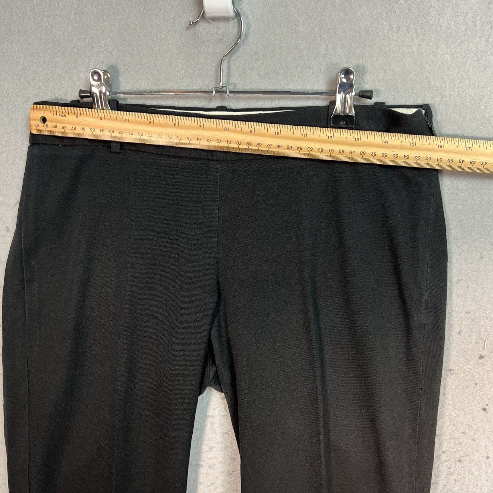 J.Crew J. Crew Minnie Black Stretch Cotton-Blend Slim Pants Womens Size 6 Size 28" / US 6 / IT 42 - 7 Thumbnail