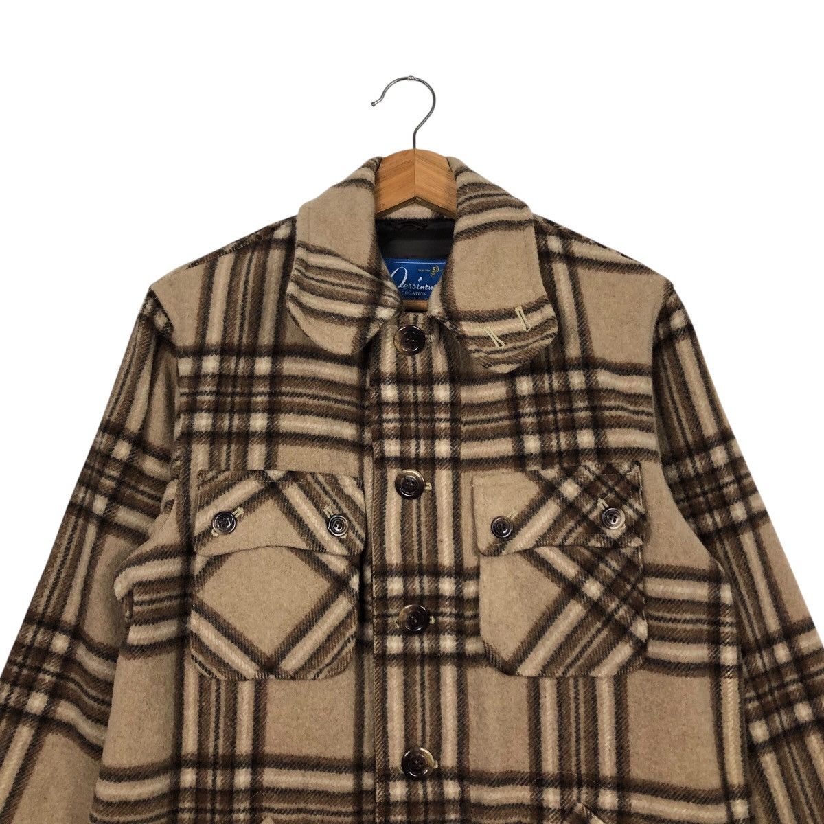 Japanese Brand 📌Vtg Wool Jacket Tartan Design St. Passimon Issey Miyake Size US L / EU 52-54 / 3 - 4 Thumbnail