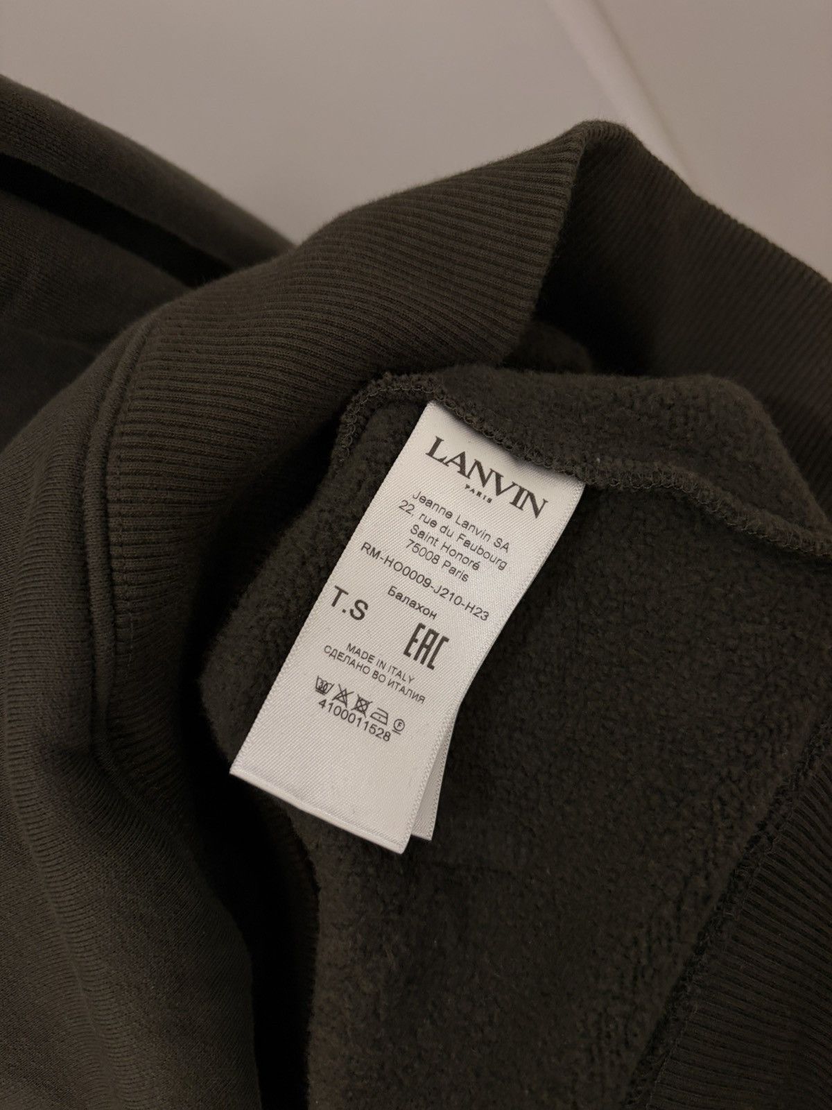 Lanvin Lanvin Paris Olive Hoodie Size US M / EU 48-50 / 2 - 4 Thumbnail