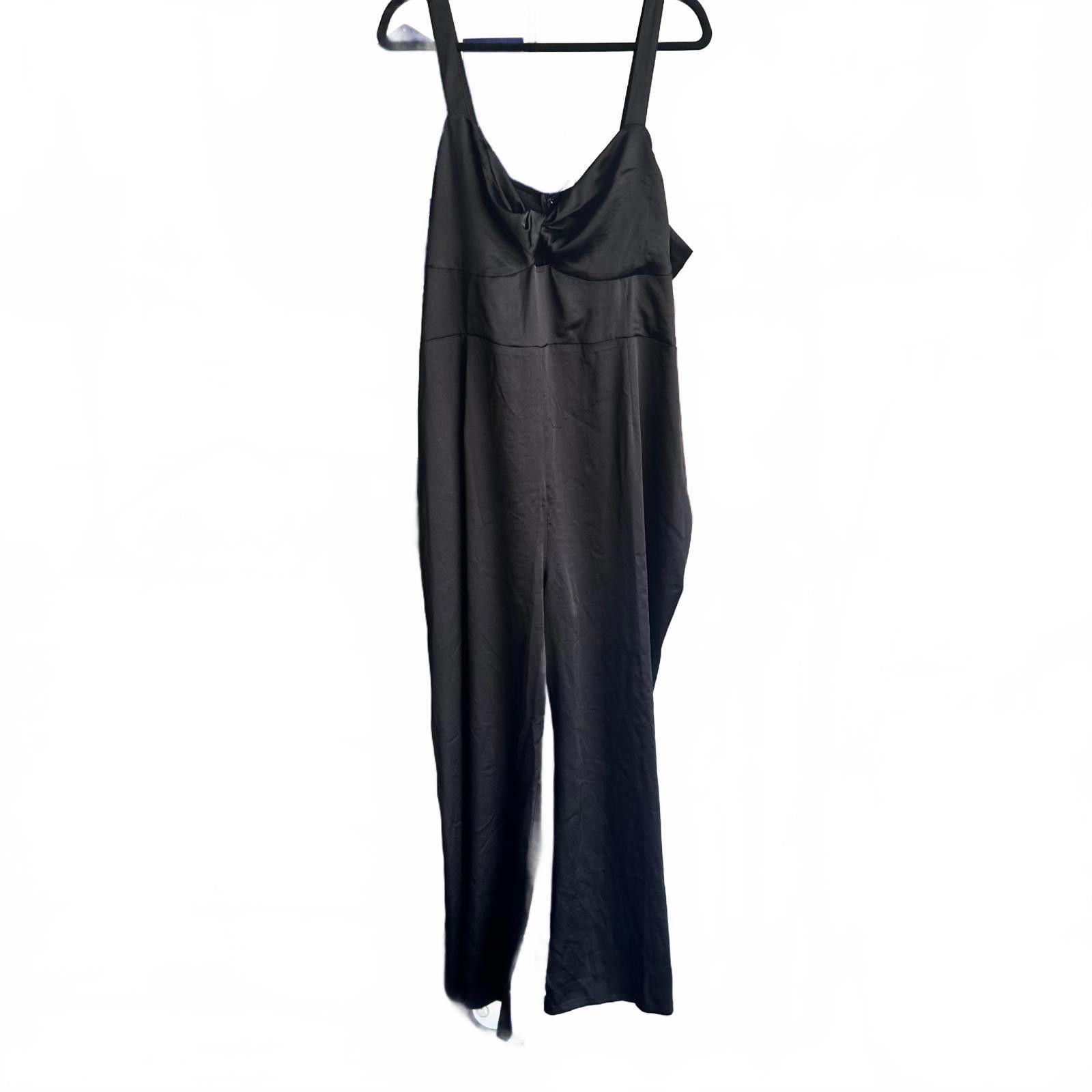 Chelsea Soccer Stylish Black Sleeveless Jumpsuit by Chelsea28 Size 3X Size 42" / US 20 - 1 Thumbnail